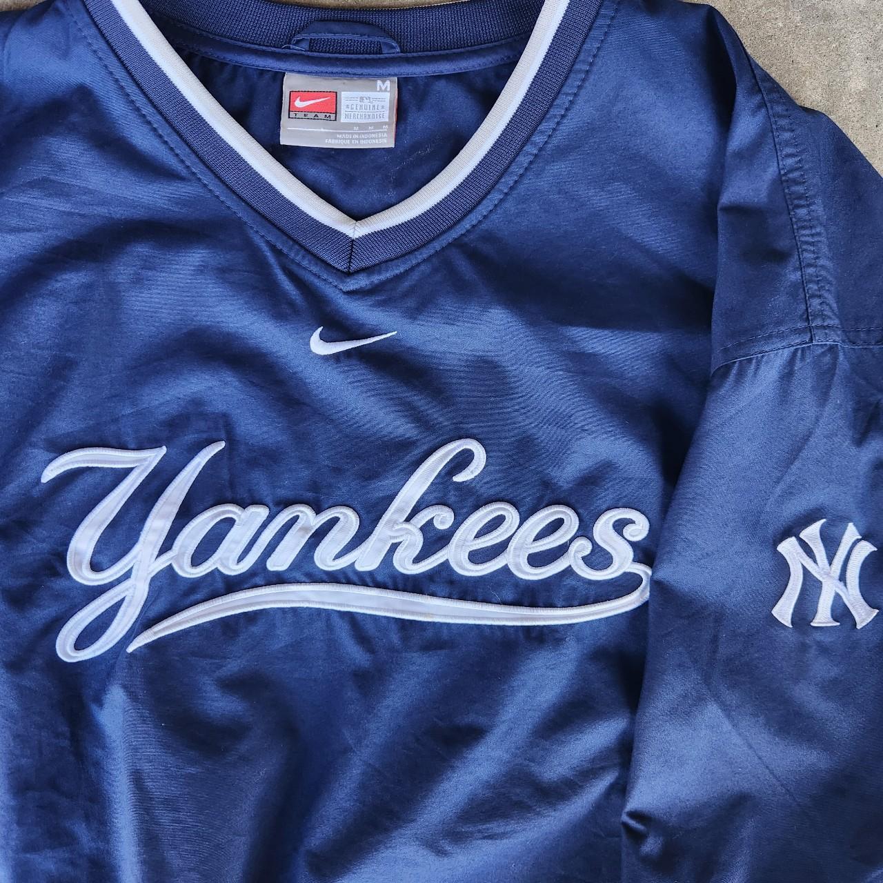 Vintage Nike New York Yankees jacket in navy. Y2K - Depop