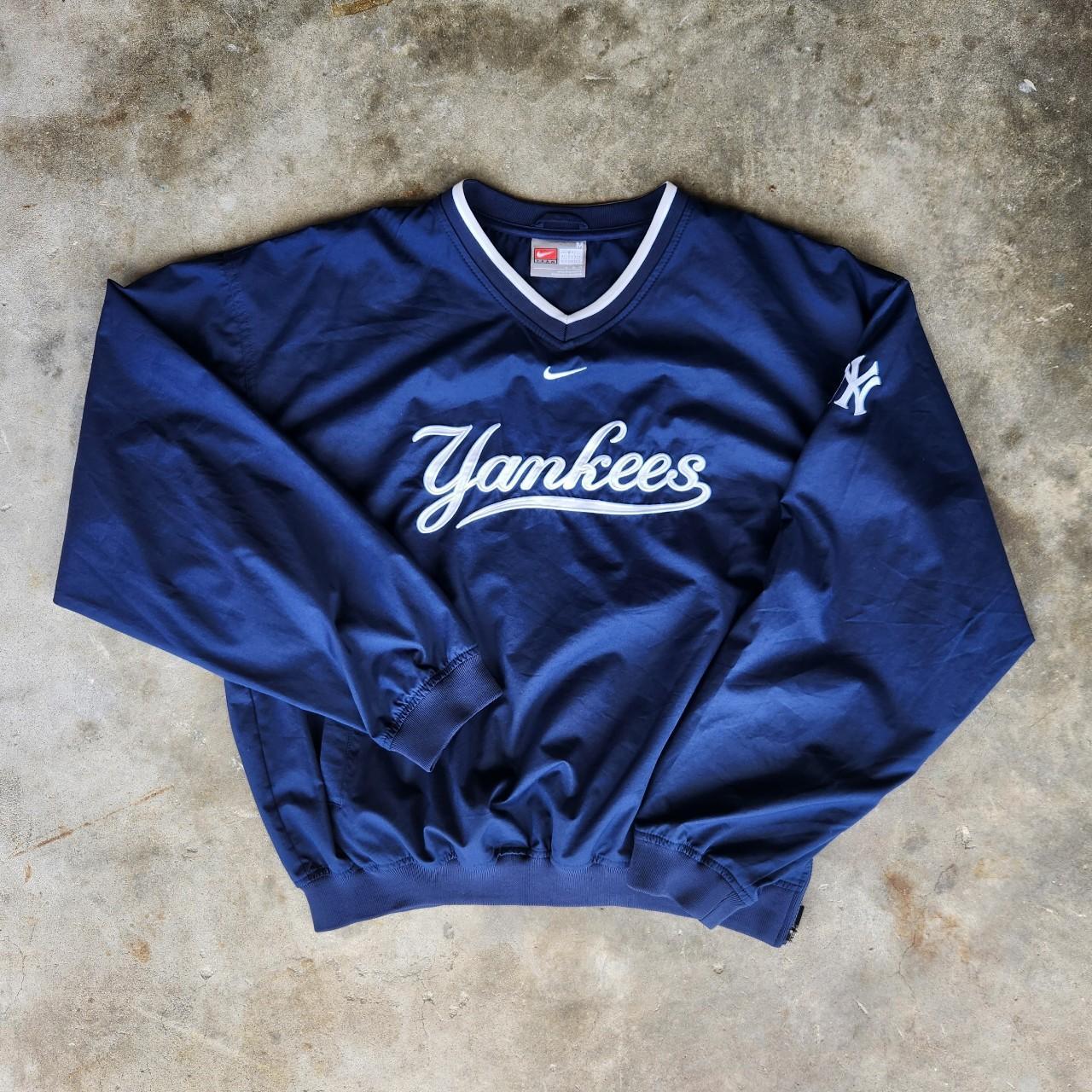 New York Yankees Vintage Nike Pullover Windbreaker - Depop