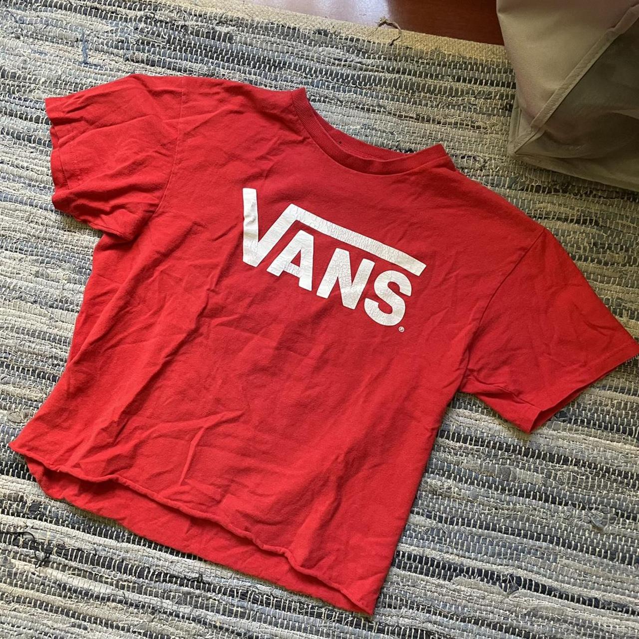 Womens red vans store t shirt