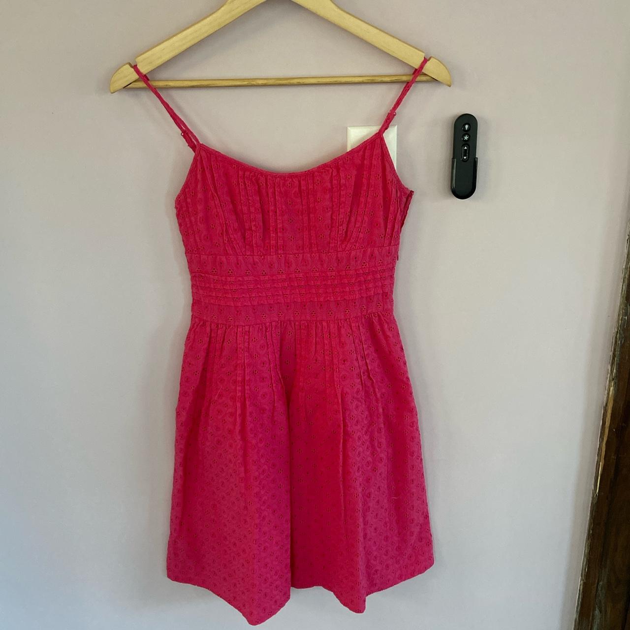 Hot pink summer dress perfect for strolling through... - Depop