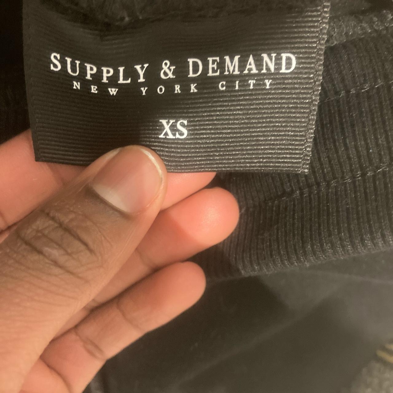 Red and Black Supply&Demand Tracksuit Brand... Depop