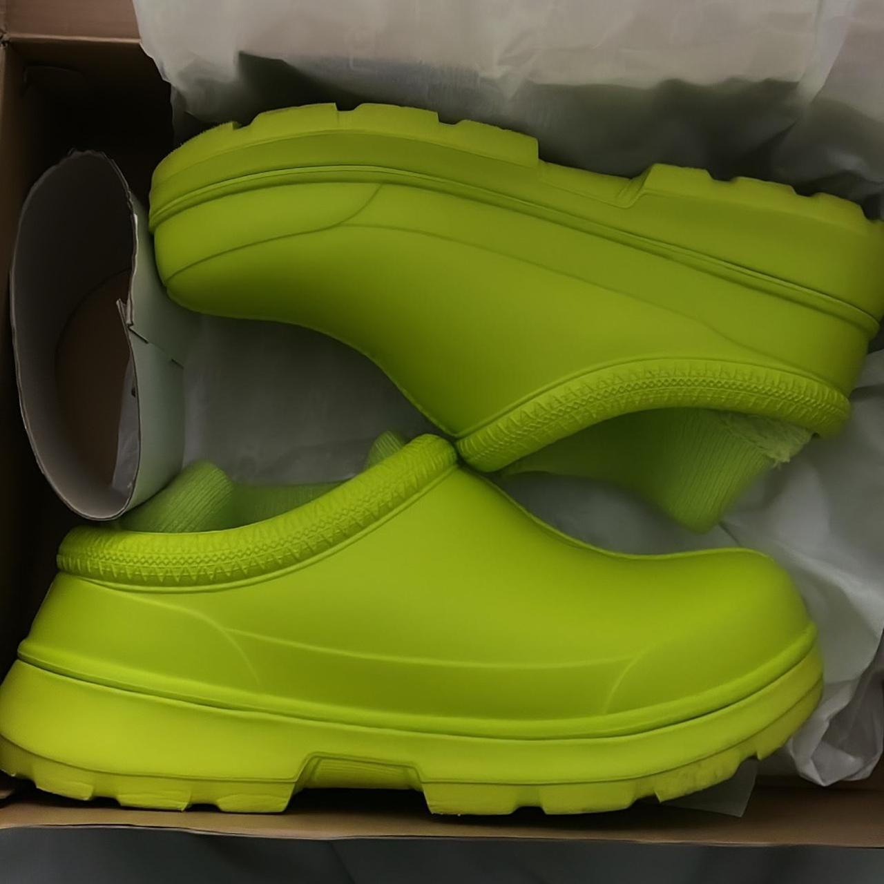 UGG Tasman Lime Green Waterproof Clog Size 9W Brand... Depop