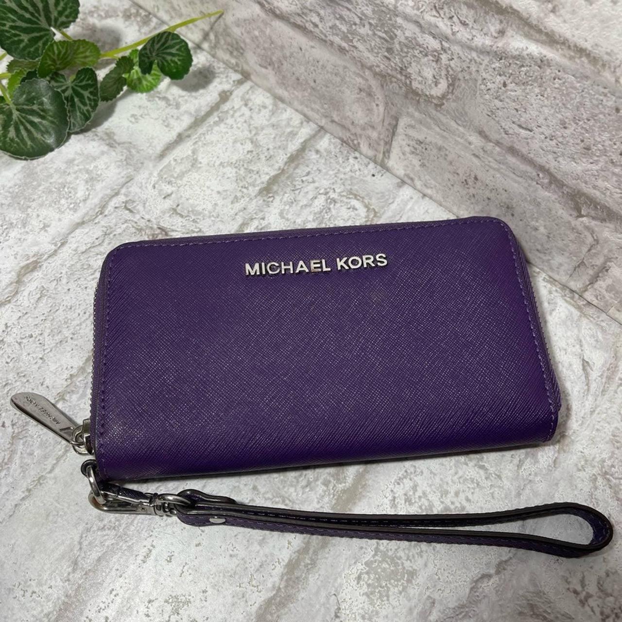 Michael Kors Women's Purple Wallet-purses | Depop