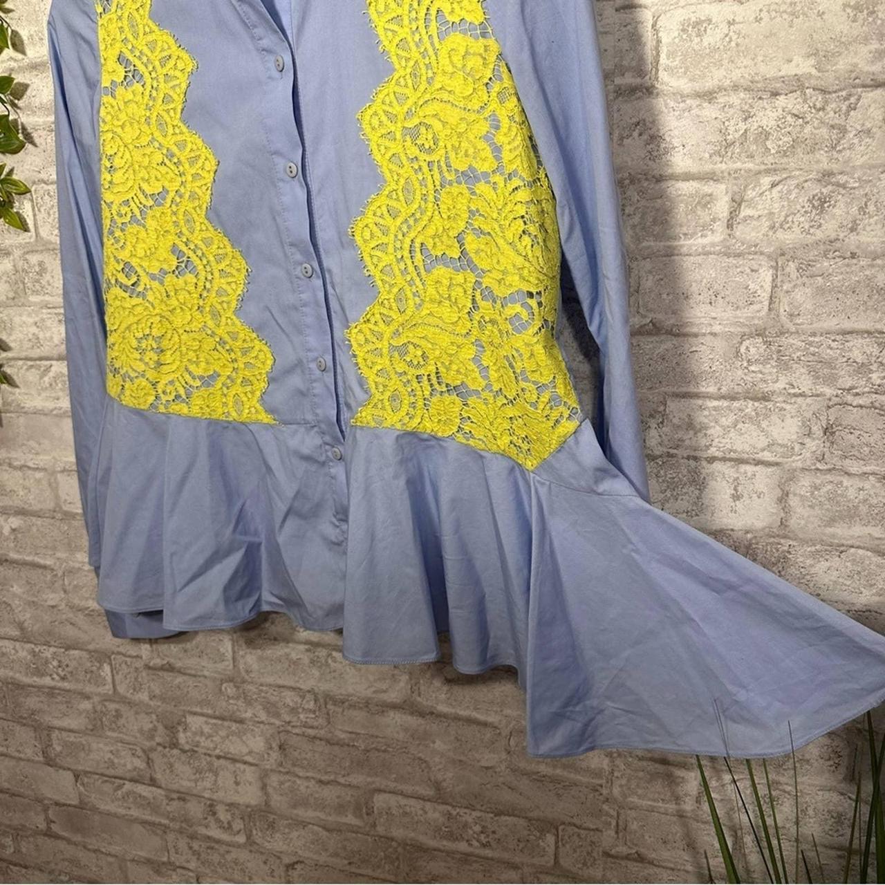 Preen Women's Blue and Yellow Blouse (3)