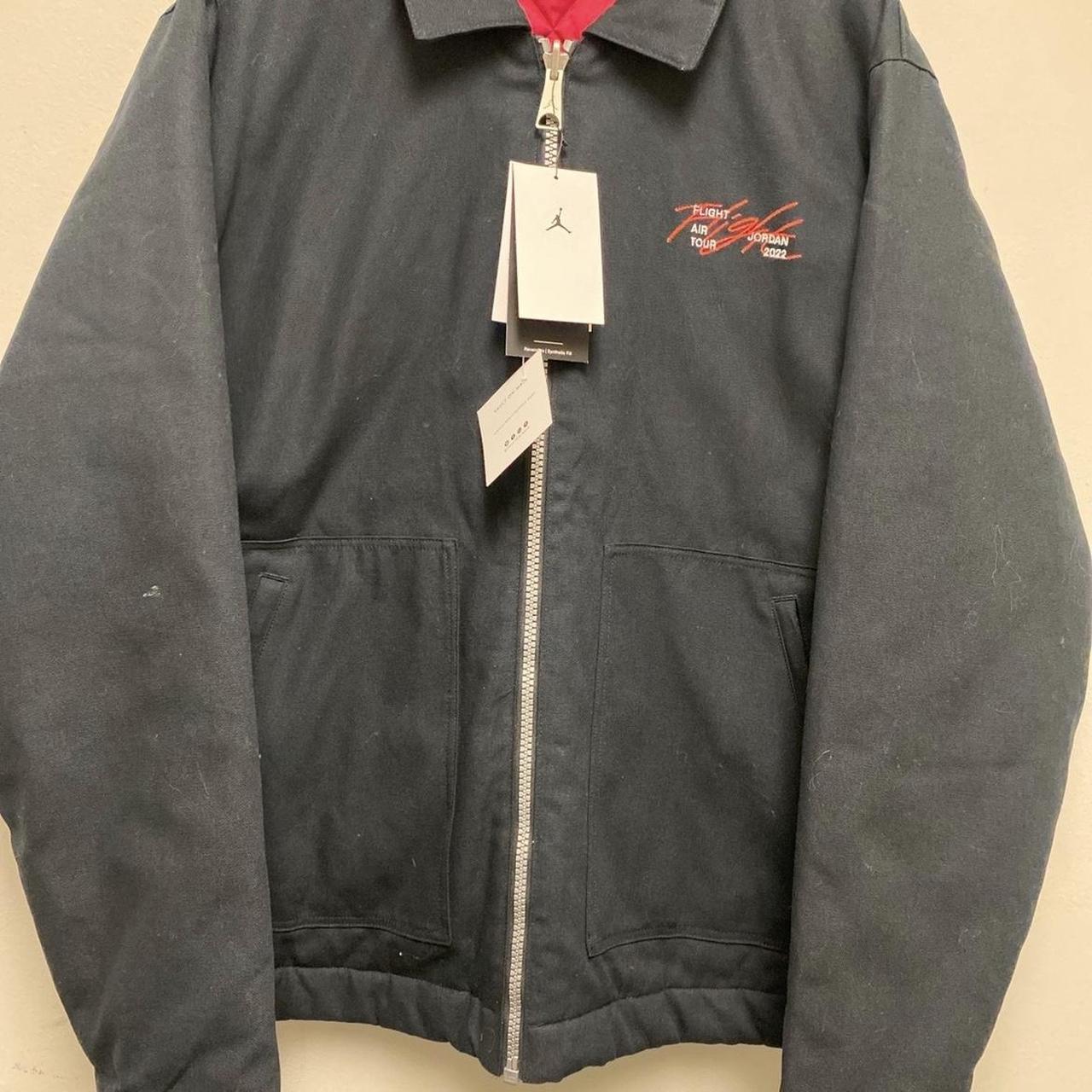 Nike Men's Black and Red Jacket Depop