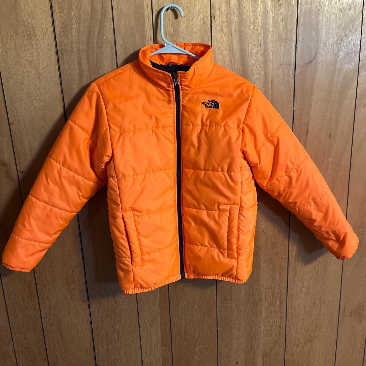 Neon Orange North Face Jacket Bright Orange North Face Puffer