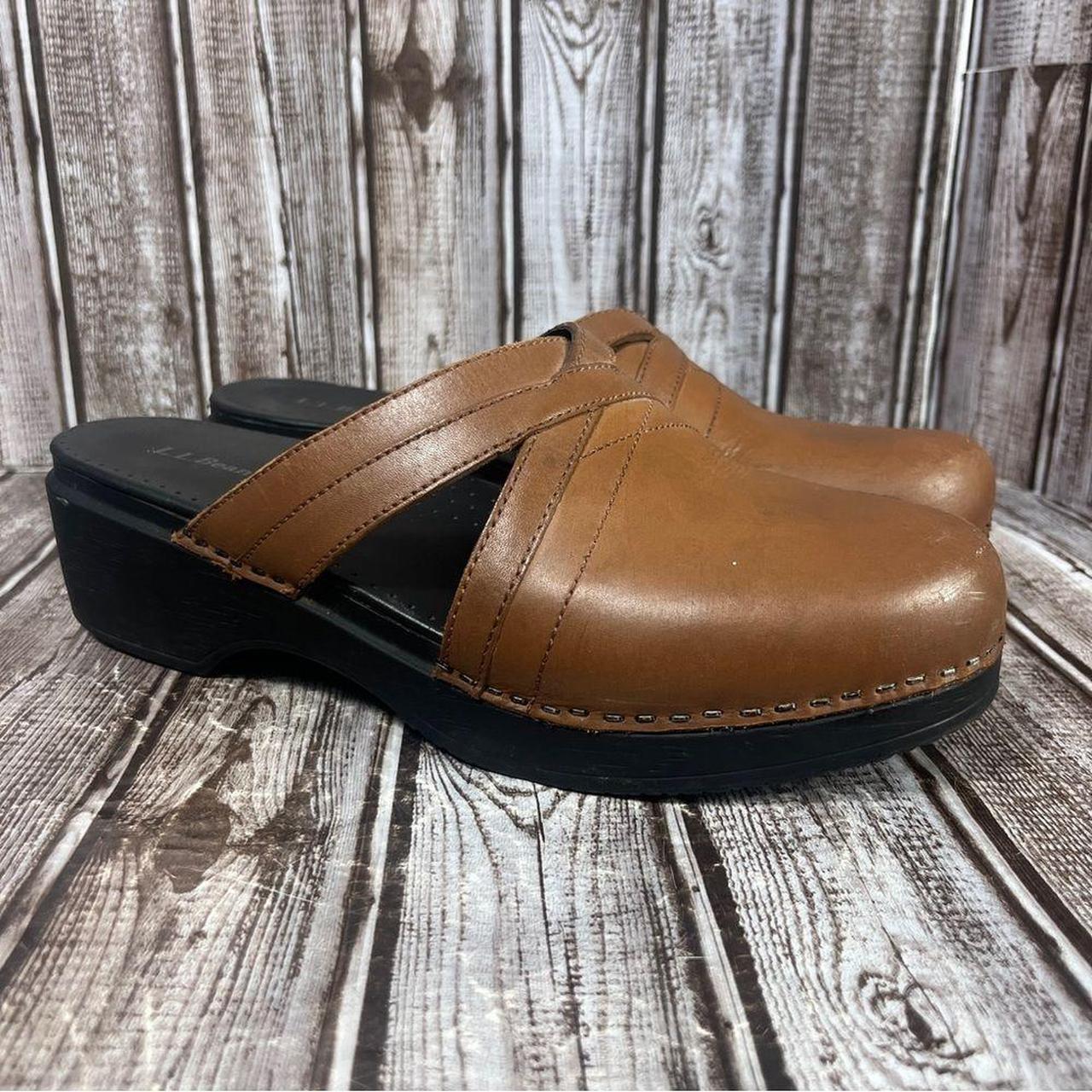 L.L Bean Clogs slip on mule clogs with cut out Depop