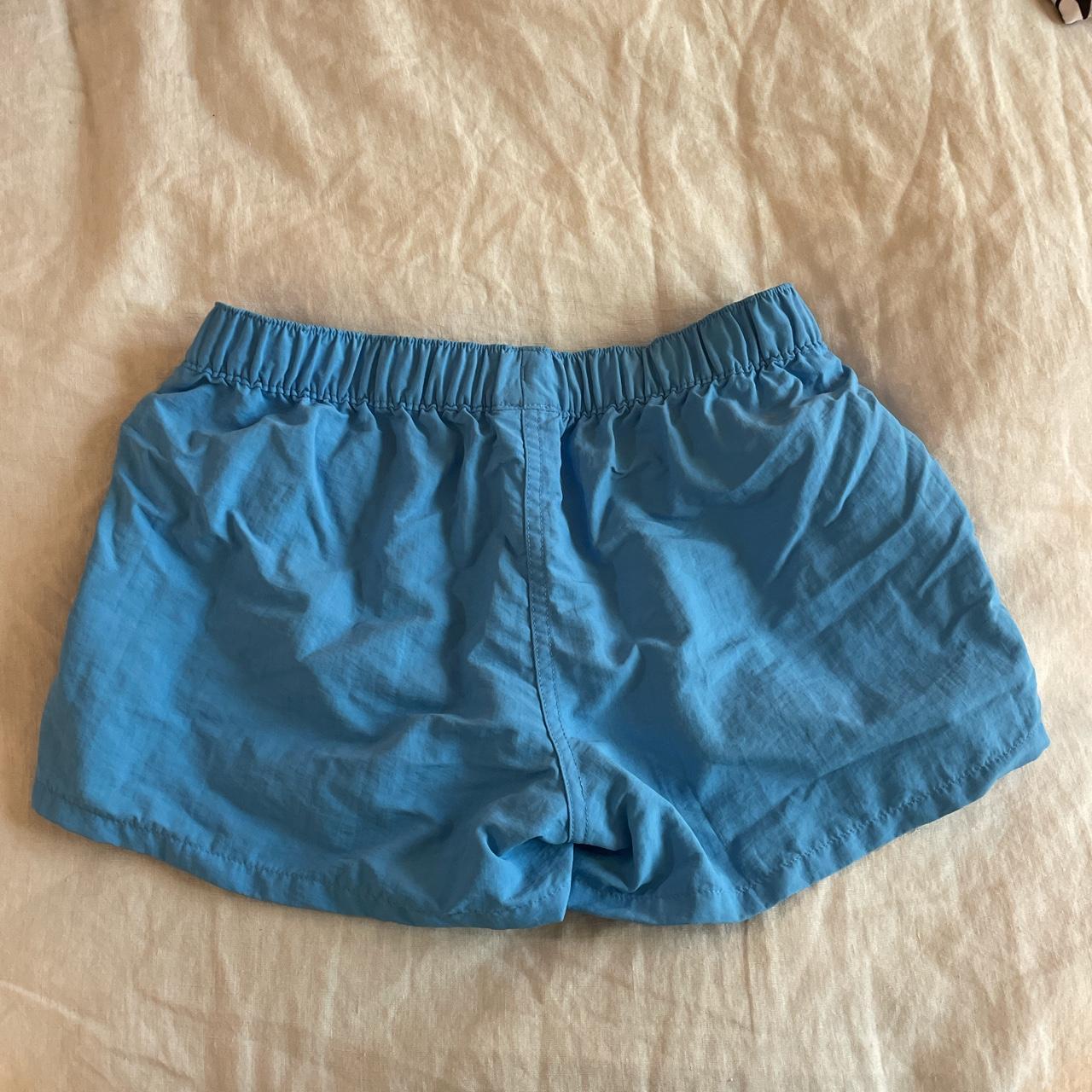 Blue short Patagonia shorts. Fit is small - Depop