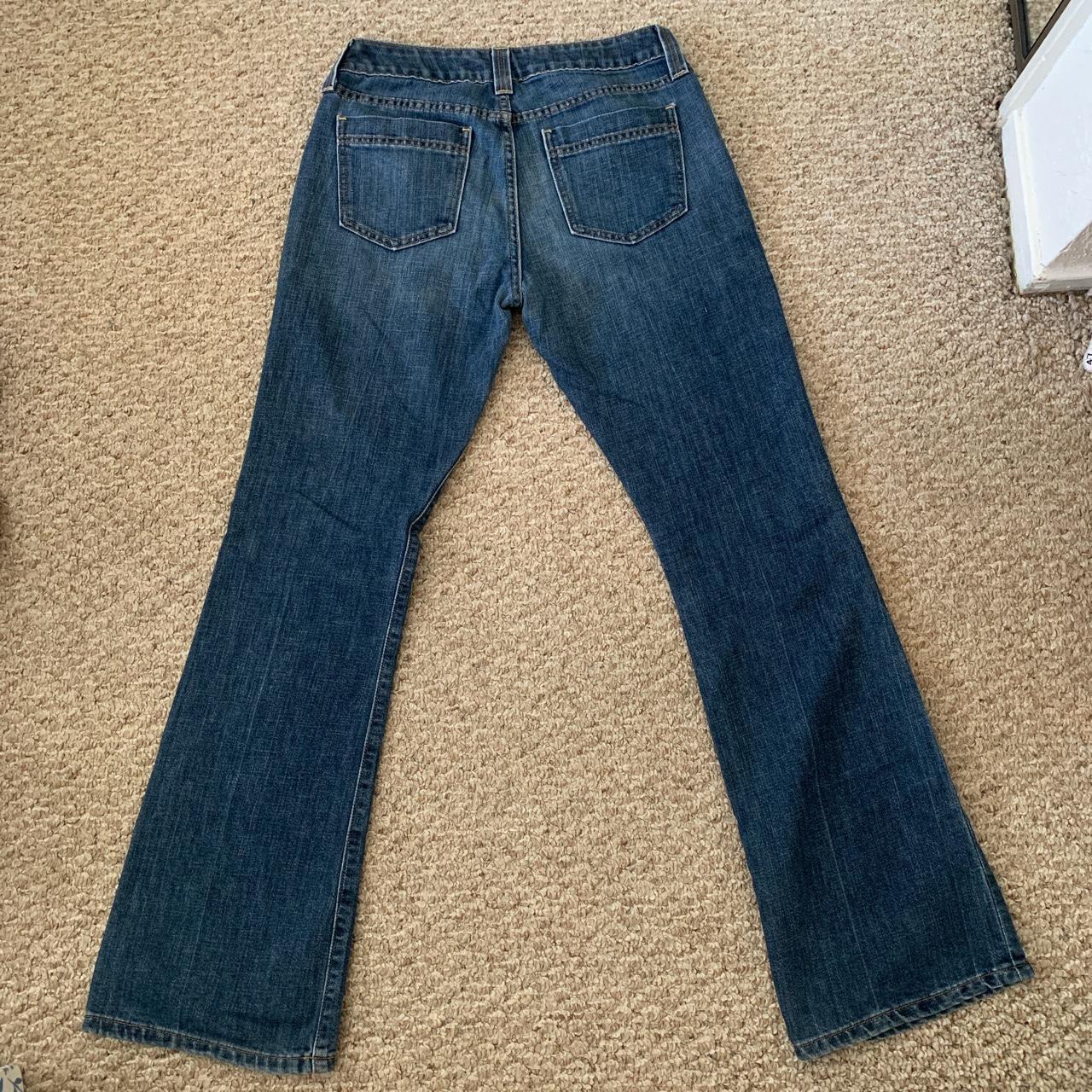 low rise flare #y2k jeans!! waist: 15” inseam:... - Depop
