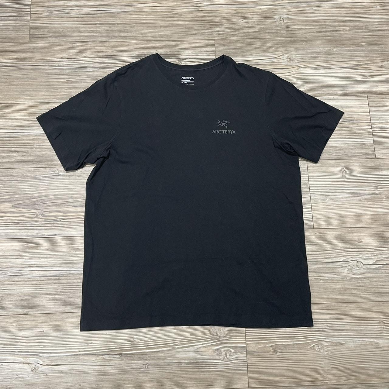 Arc’teryx T-shirt Black on grey print, more like... - Depop