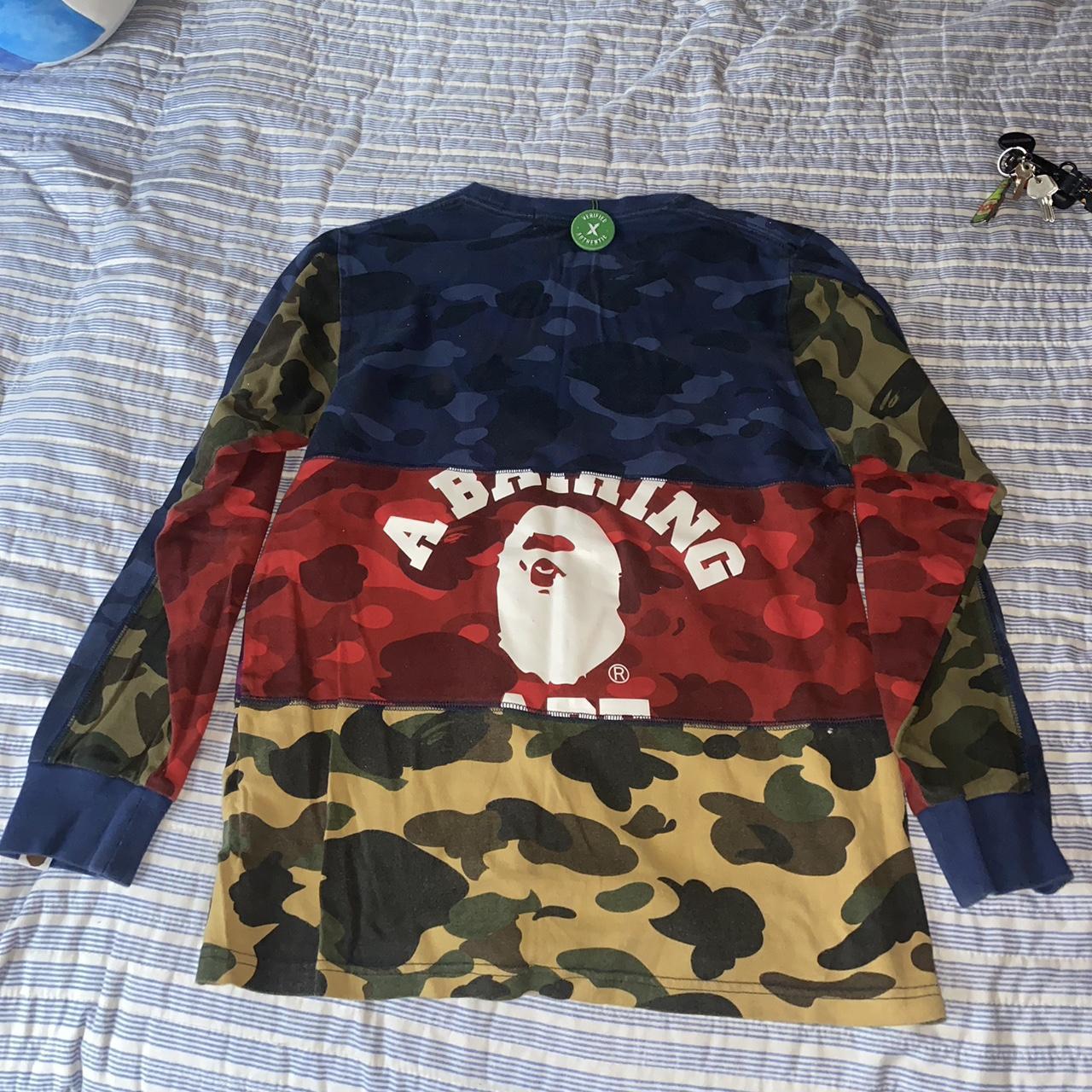 Barely worn bape Mets jersey 350 on stock x #Bape - Depop