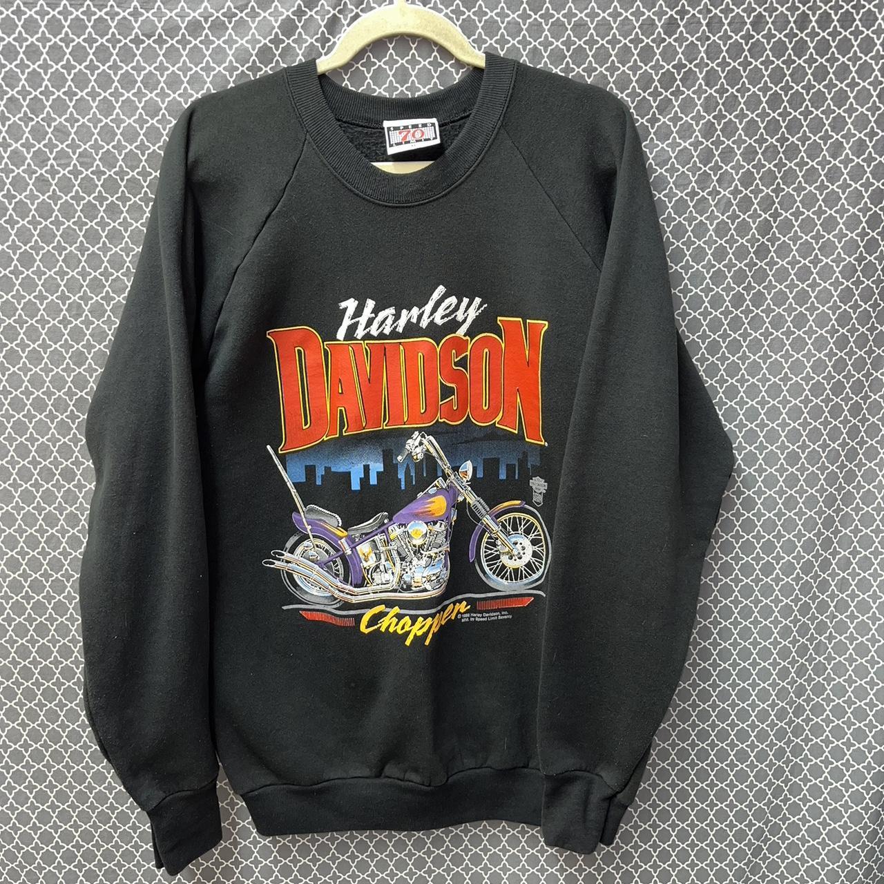 1988 Harley Davidson crewneck 80s Speed limit | Depop