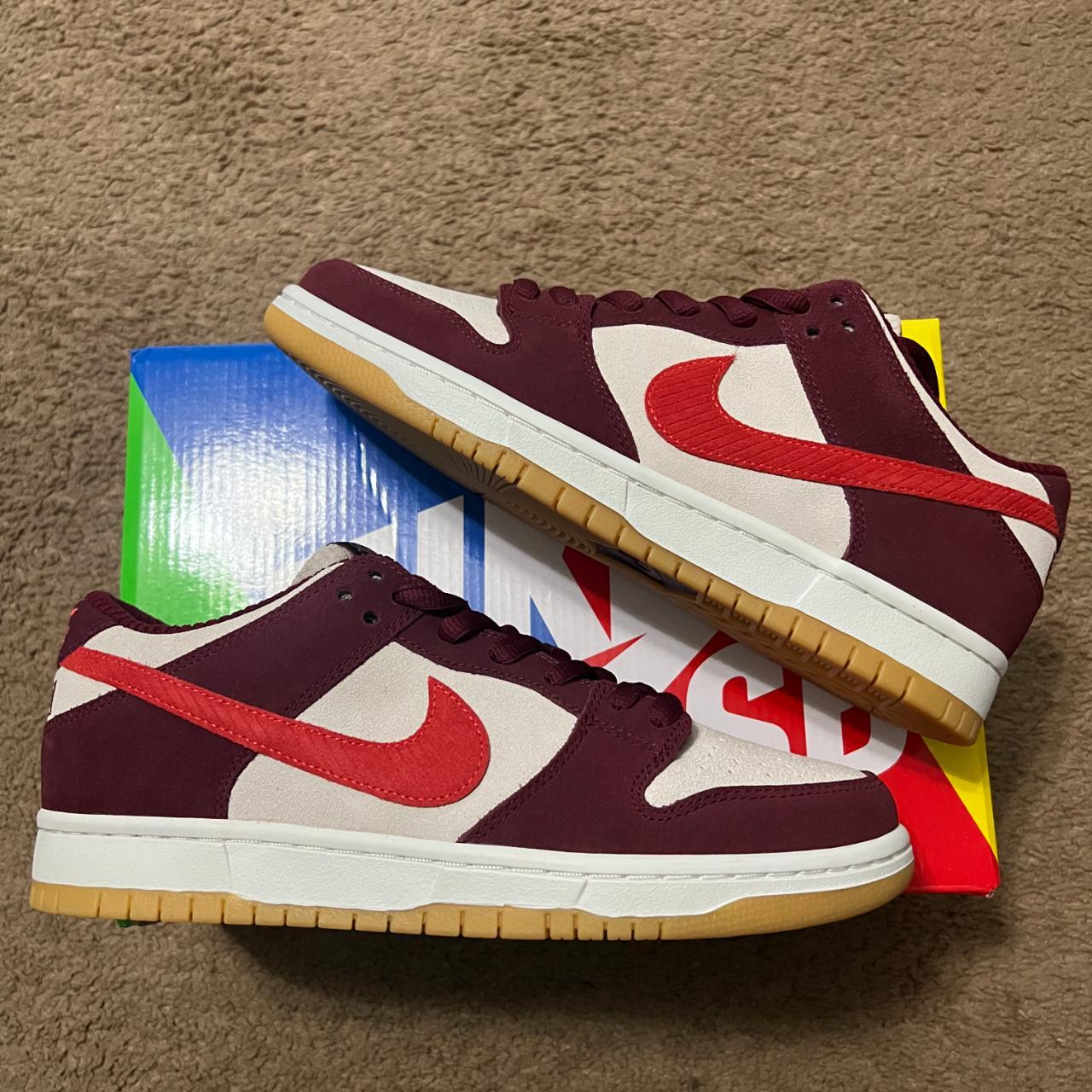 mens nike burgundy trainers