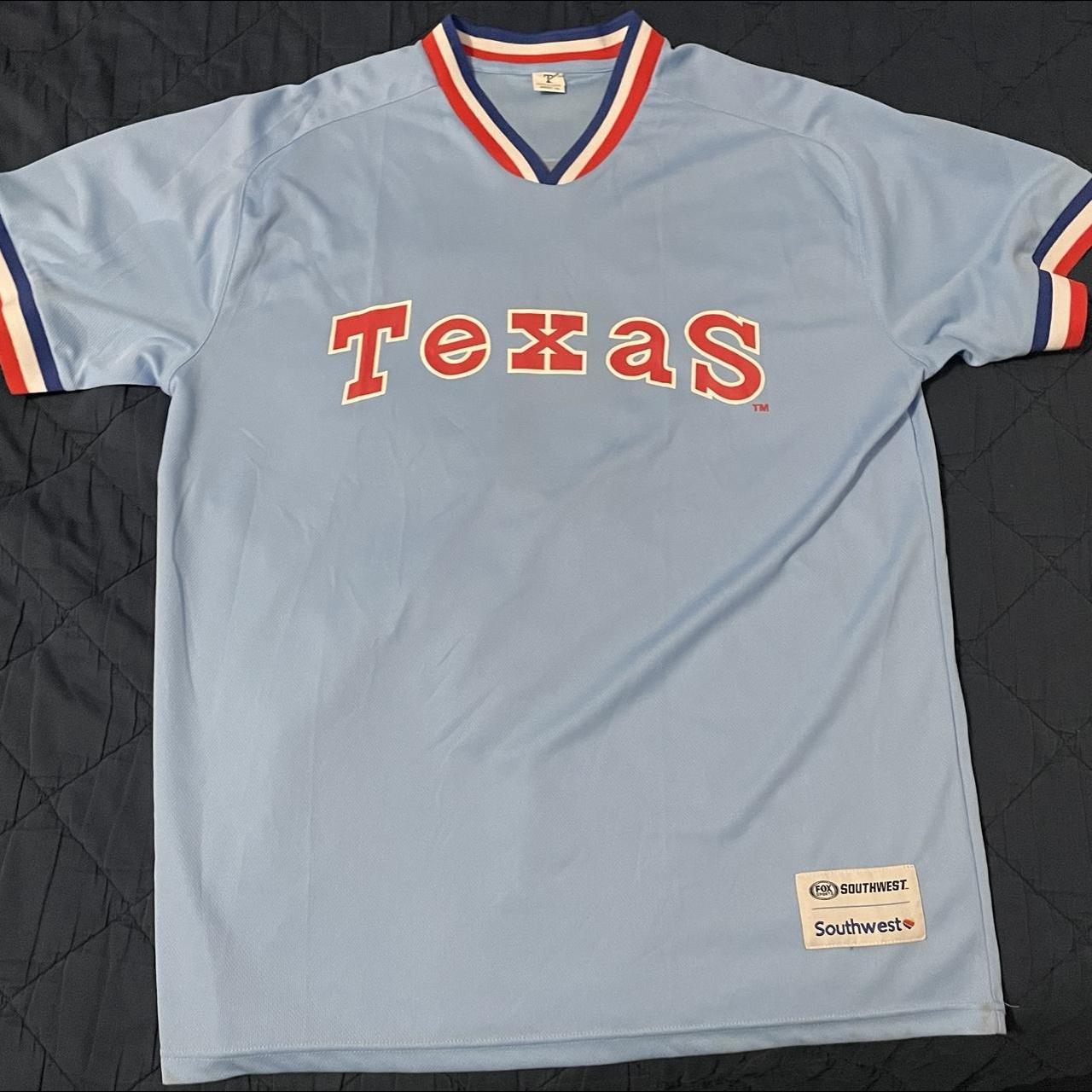 Vintage Texas Rangers Jersey White Red XL