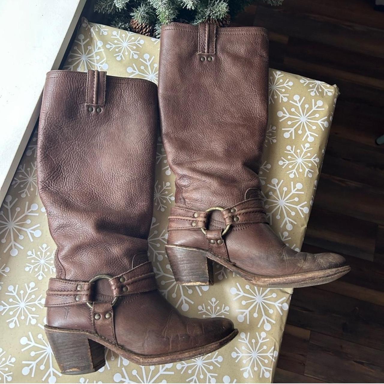 frye tall harness boots