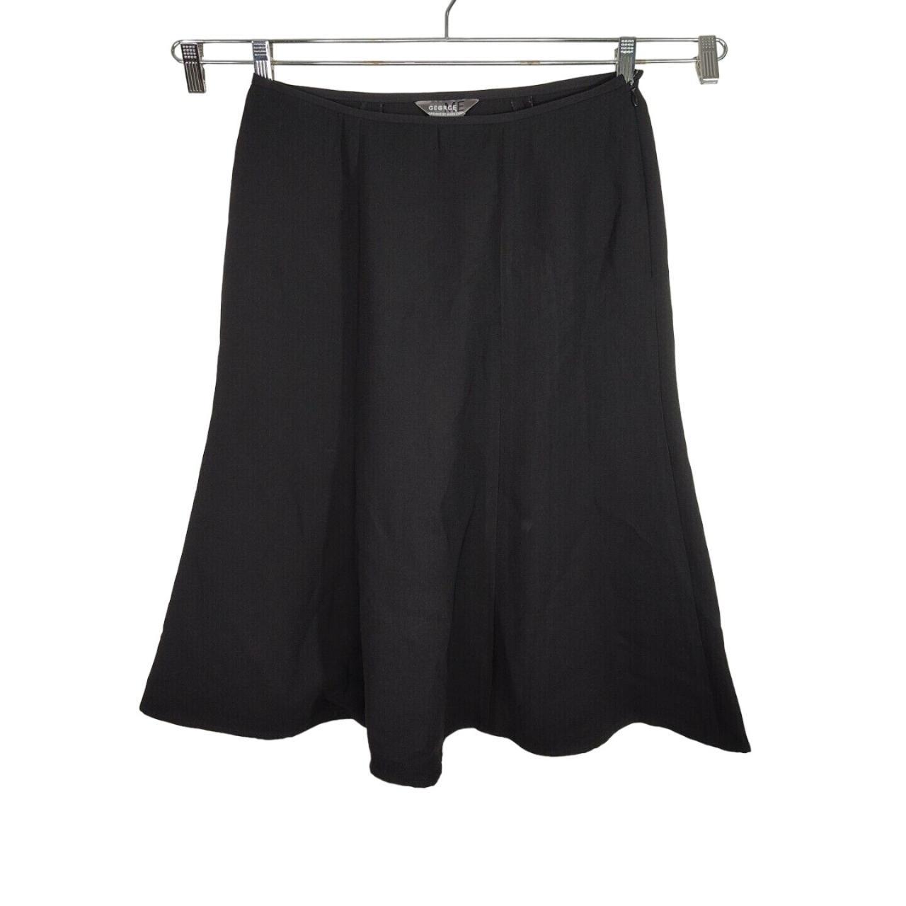 Black flare skirt 90s best sale