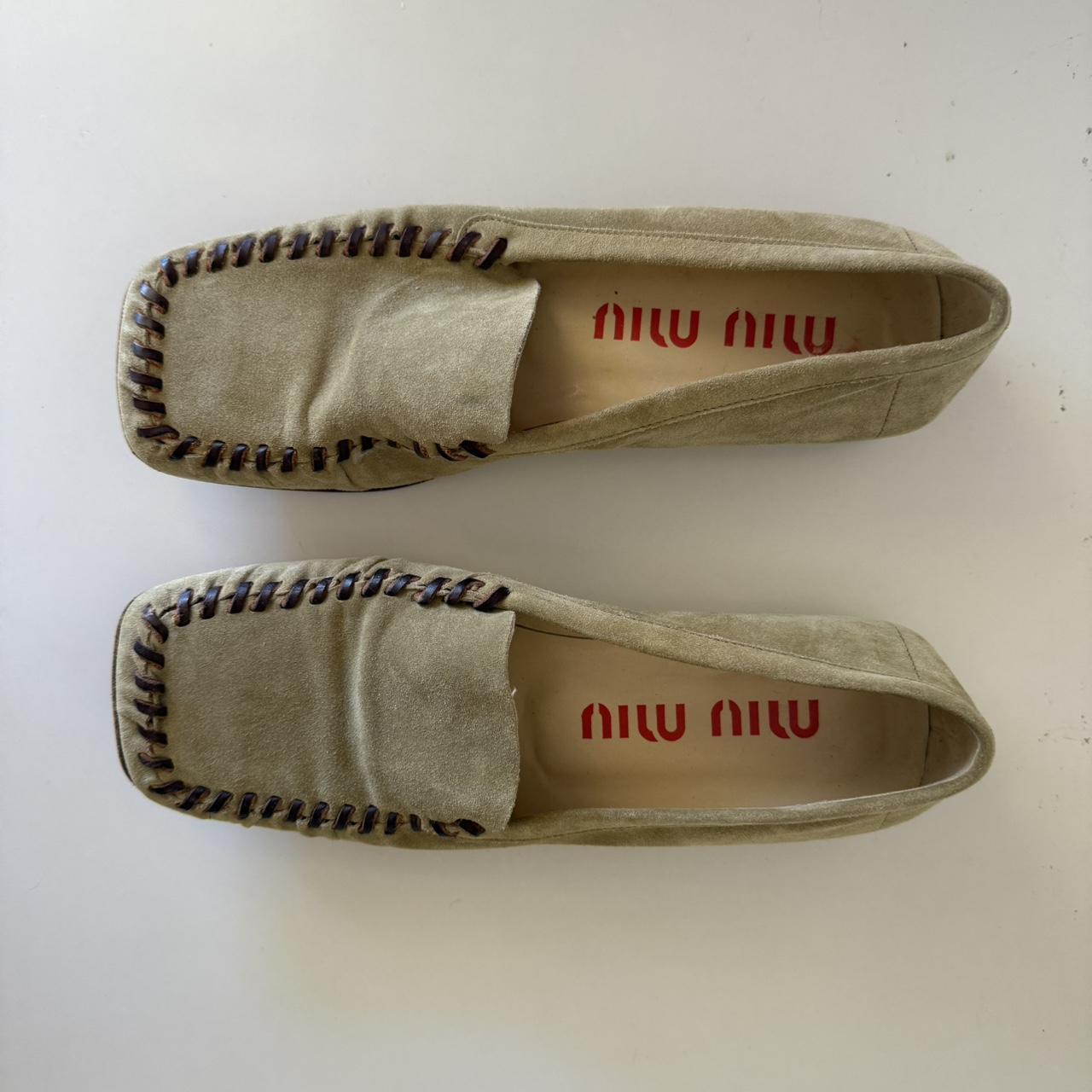 Miu Miu Women's Loafers - Tan - US 7.5 – Miu Miu … - image 1