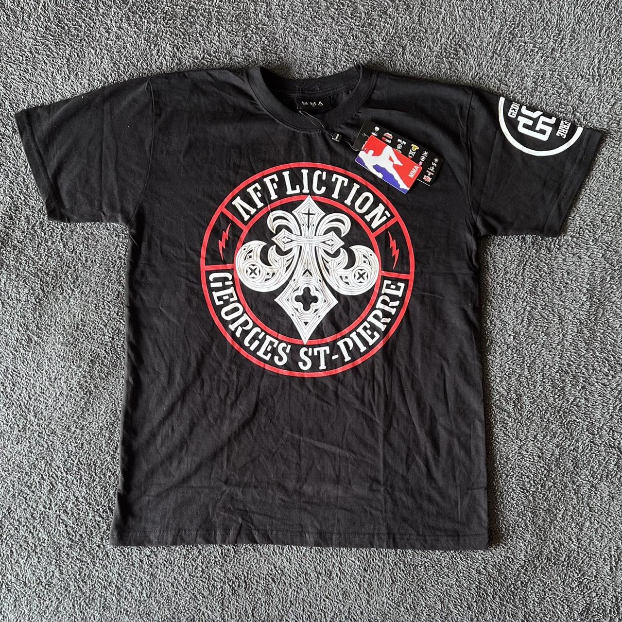 Affliction X George's ST-Pierre T Shirt Size... - Depop