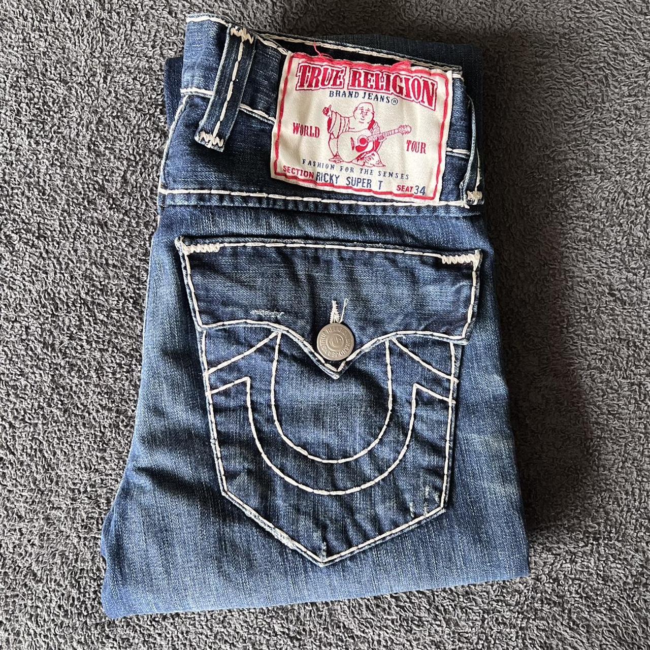 Vintage outlets True Religion Section Ricky Seat 34 Straight Jeans