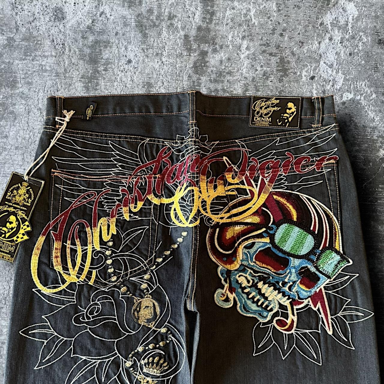 Christian Audigier Jeans (LIMITED EDITION) Size W32 | Depop