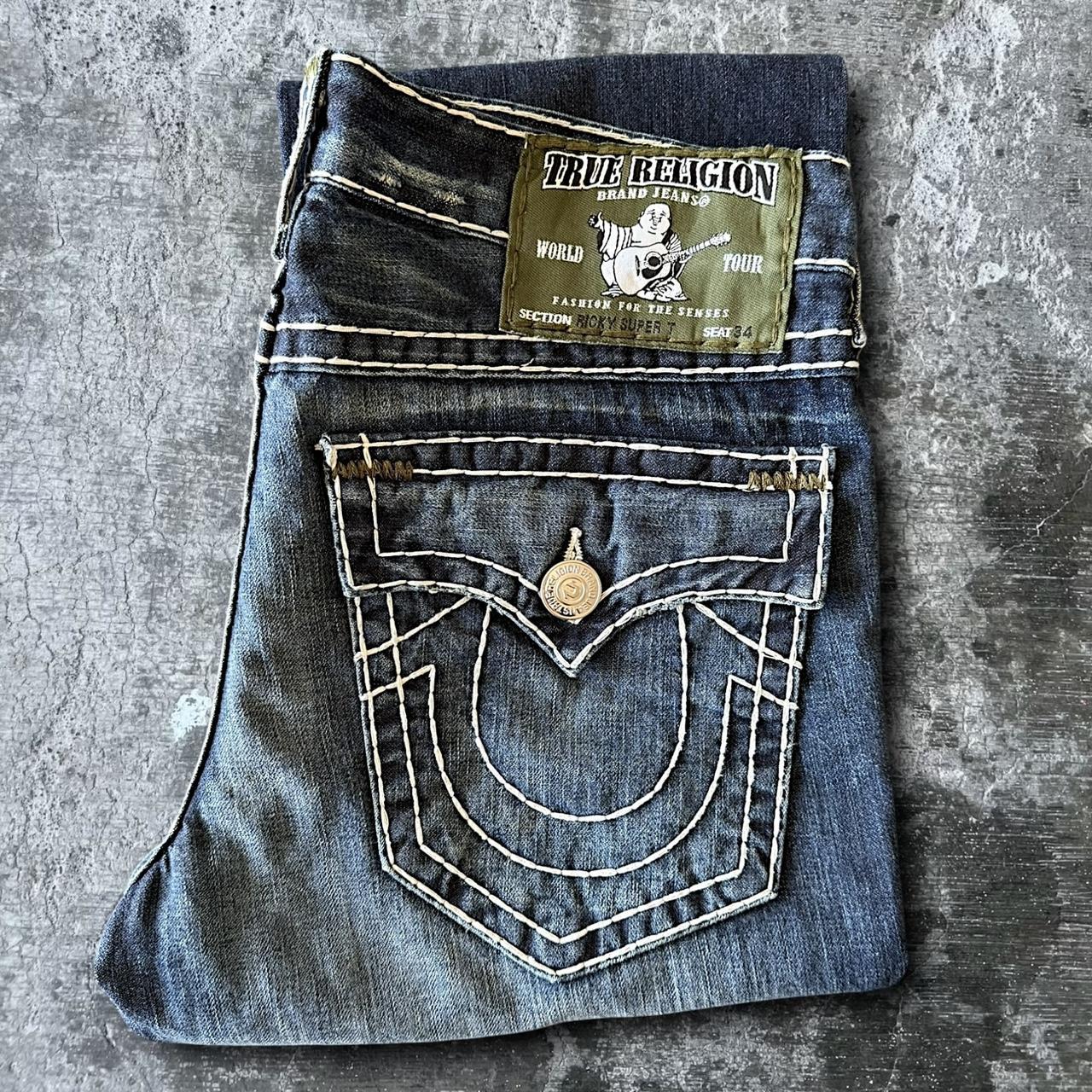 True Religion Jeans Size W33 L34 SECTION: Ricky | Depop