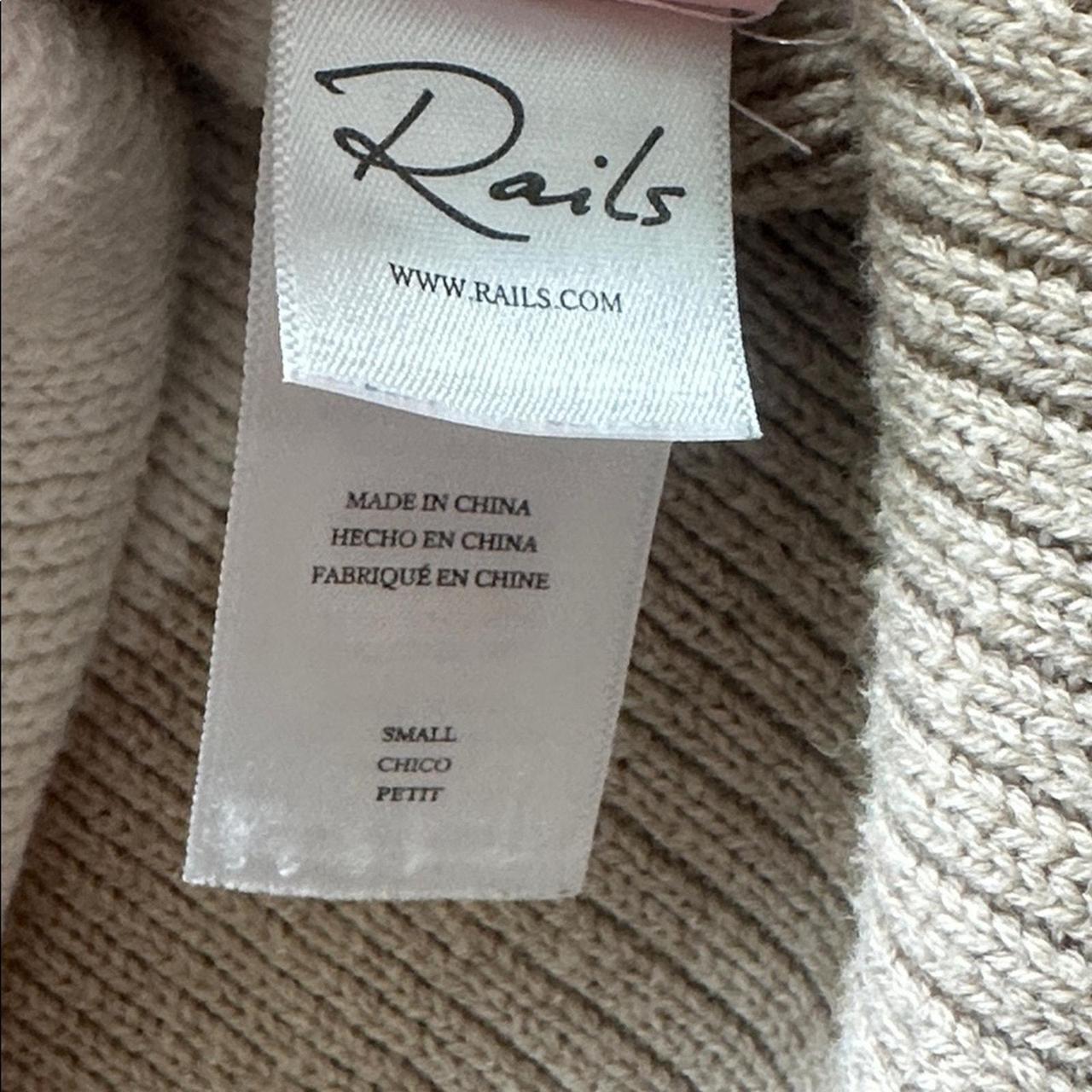 Rails Women's Sweater - Tan/White - S – Rails Tes… - image 3