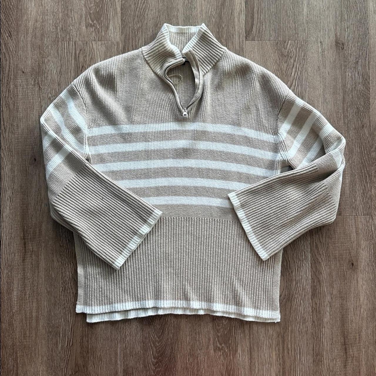 Rails Women's Sweater - Tan/White - S – Rails Tes… - image 1