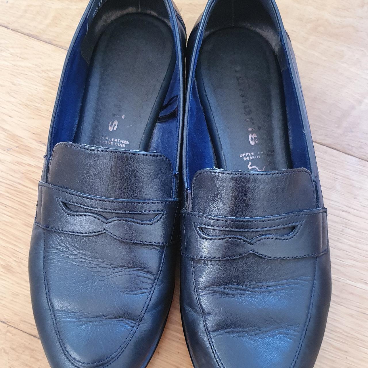 Women's Navy Loafers Depop