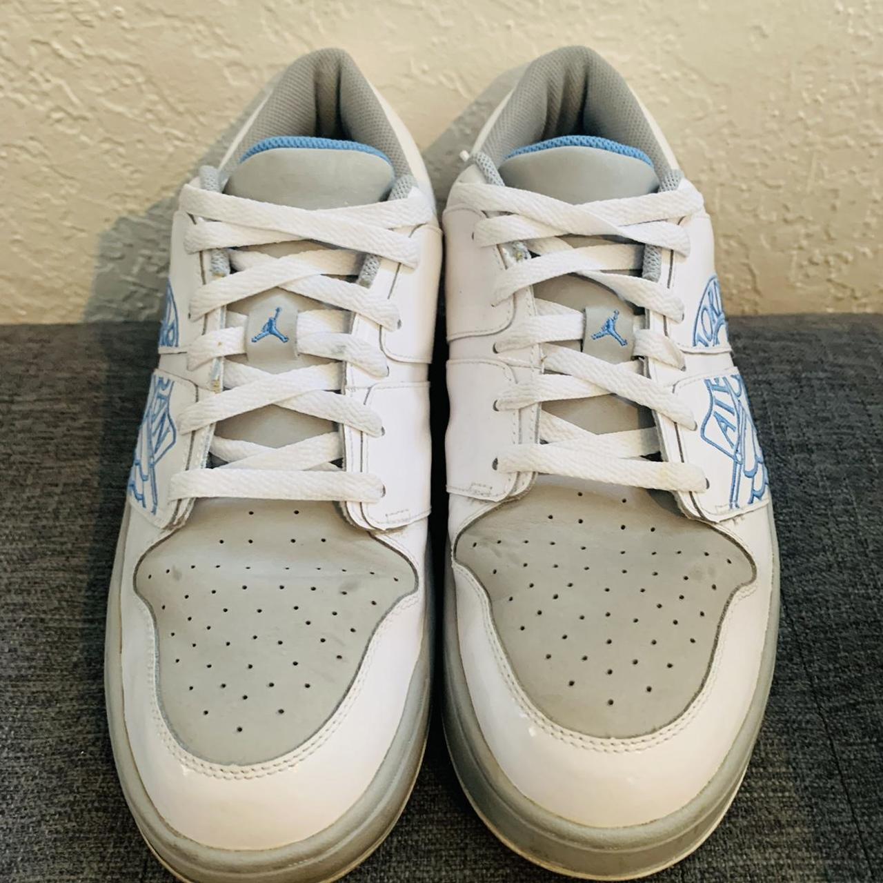 Air Jordan Nu Retro 1 Low (White University Blue... - Depop