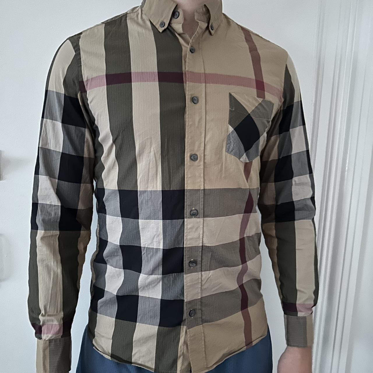 Burberry button up shirt. Slim fit, size small.... - Depop