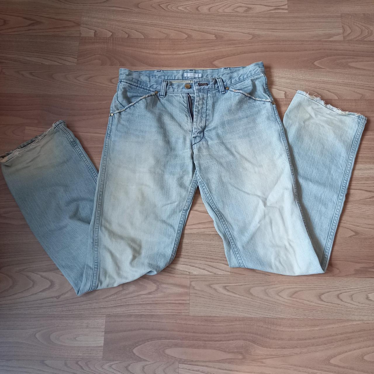 Number Nine distressed denim jeans Size 4 length... Depop