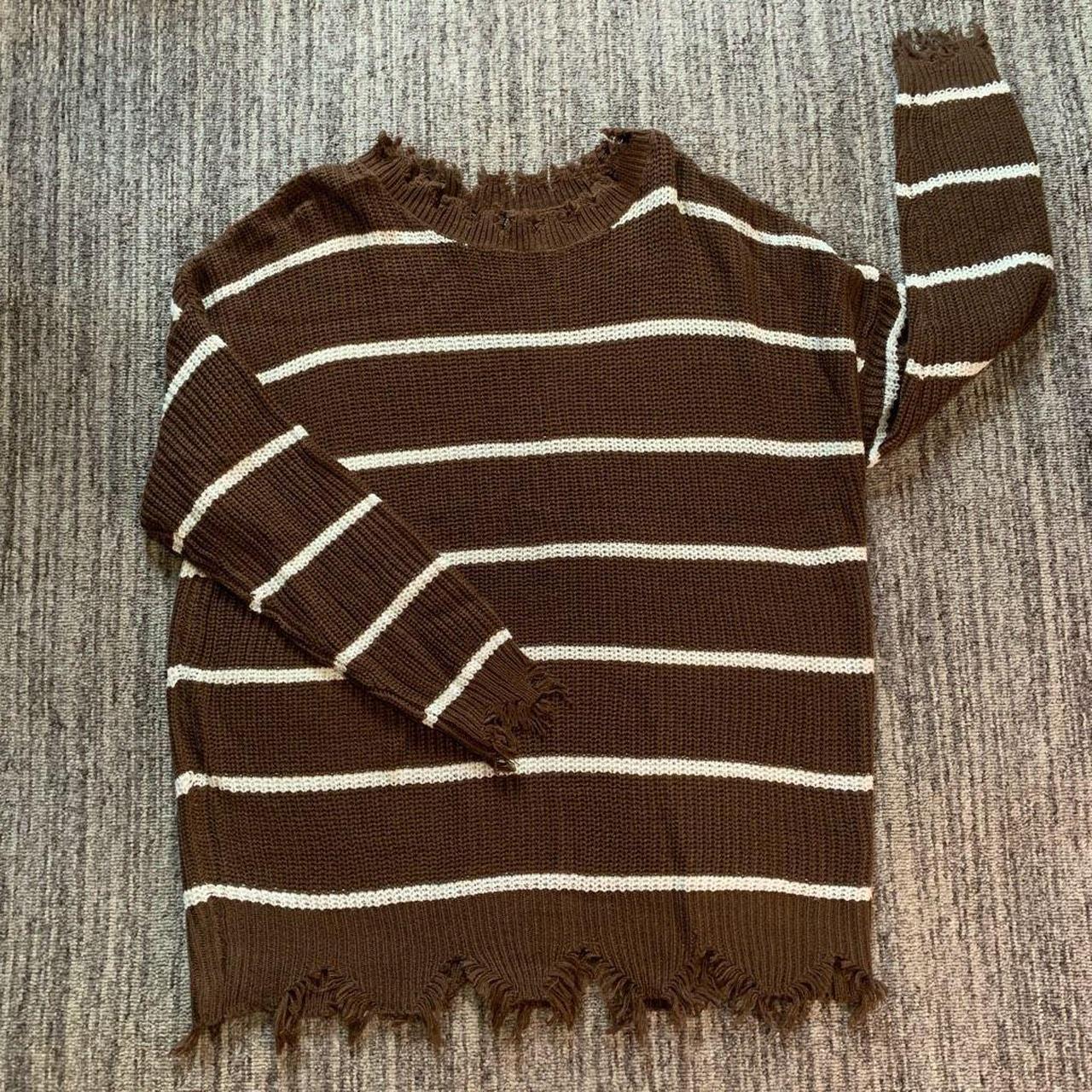 Raw hem jumper deals