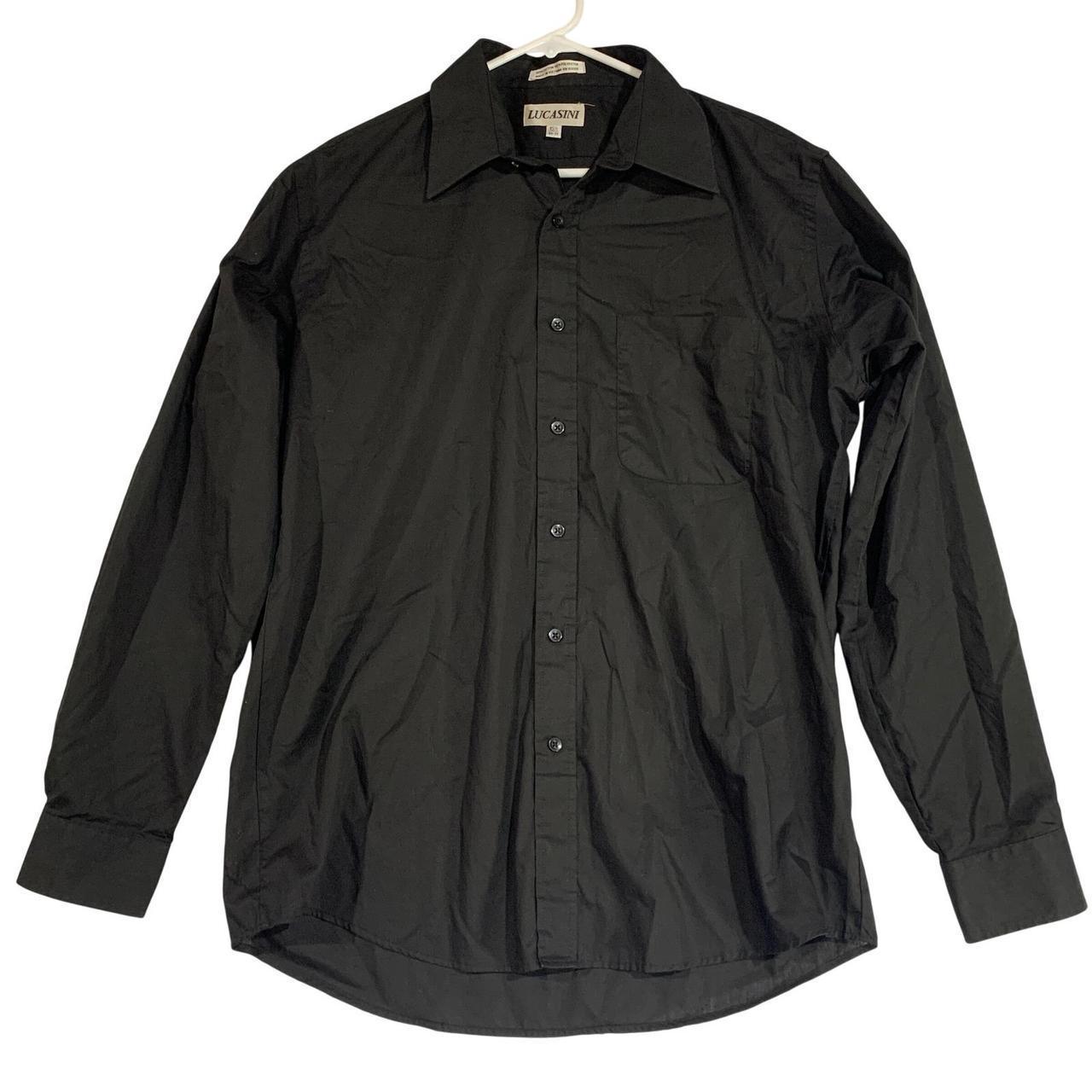 Lucasini Dress Shirt Long Sleeve Button Up Collared... | Depop