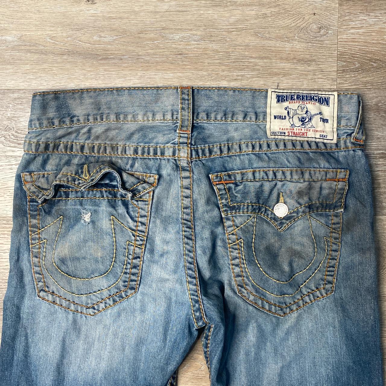 Y2K early 2000s True Religion mens size 36 blue... - Depop