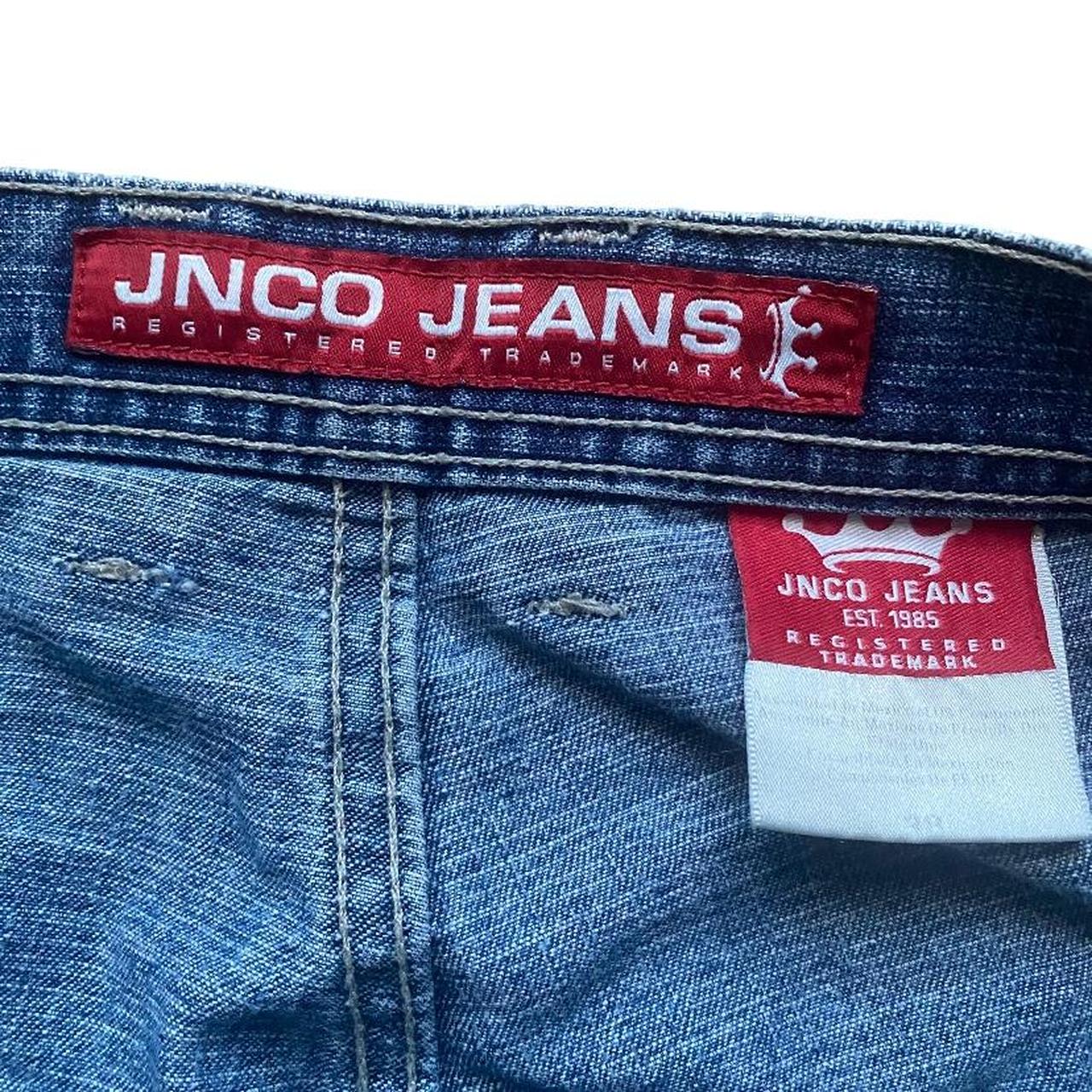DOPE AWESOME JNCO JEANS SNAKE JORTS size 38 tag is... - Depop