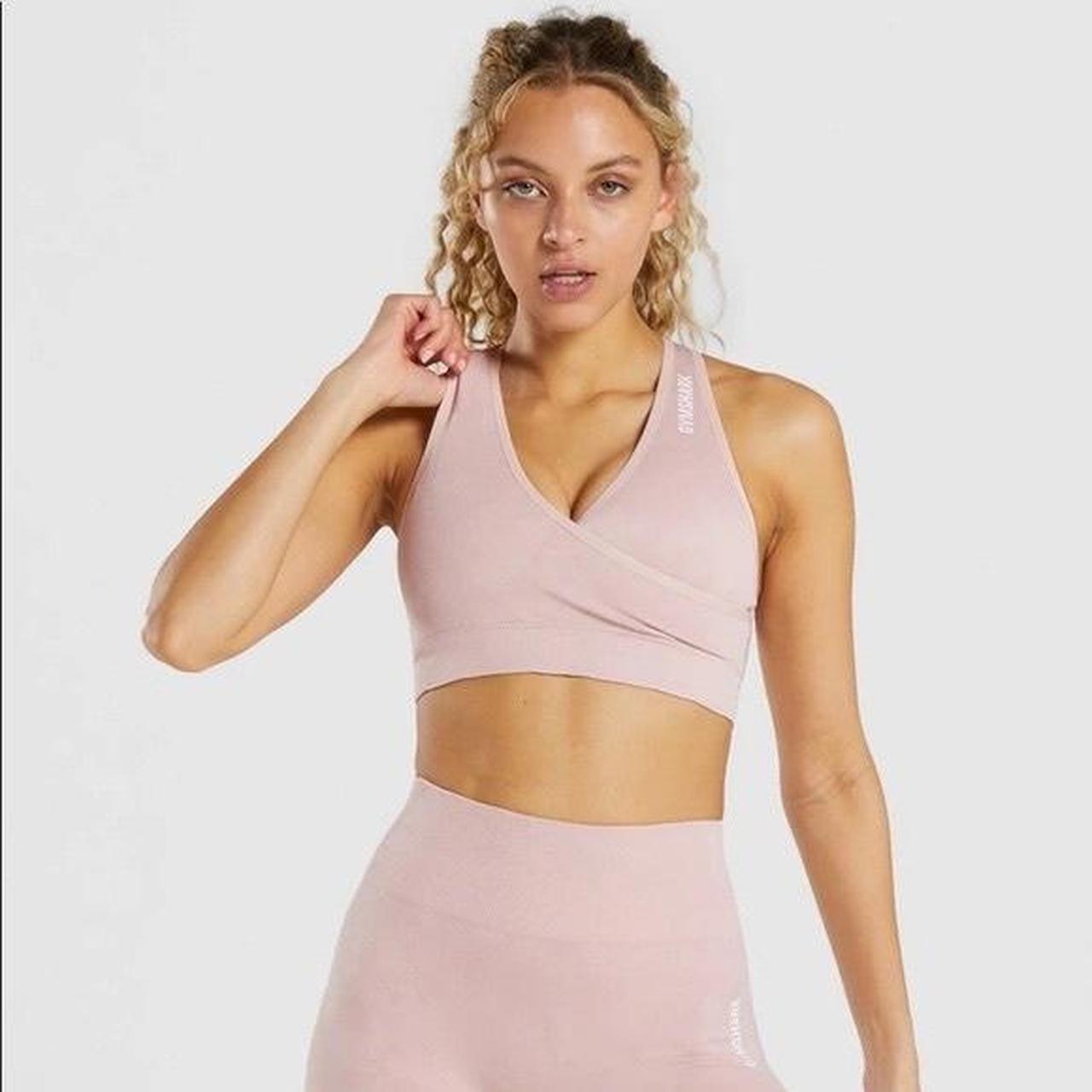 Gymshark Pink Adapt Camo Seamless Sports Bra Size - Depop