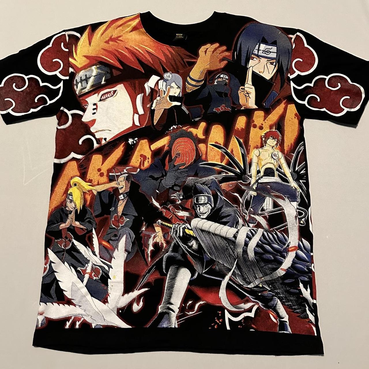 Naruto Akatsuki AOP Bootleg Shirt A beautiful... - Depop