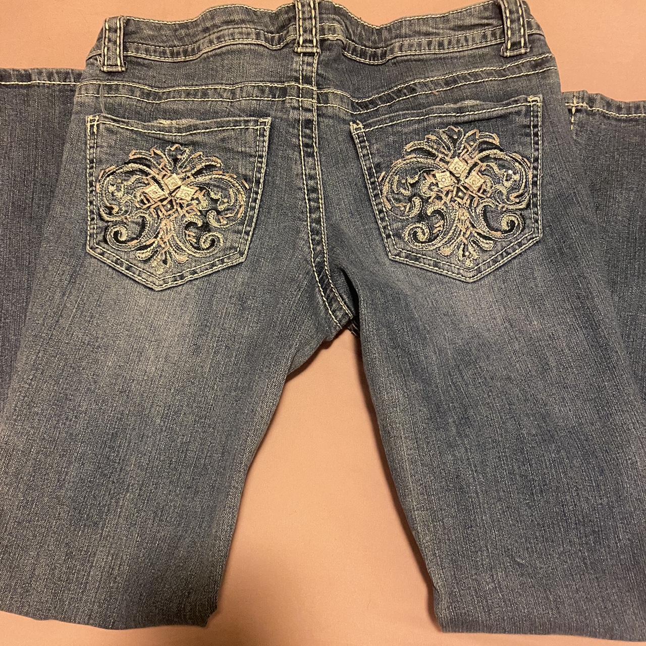 bootcut cute jeans with cute back pockets :3 first... - Depop