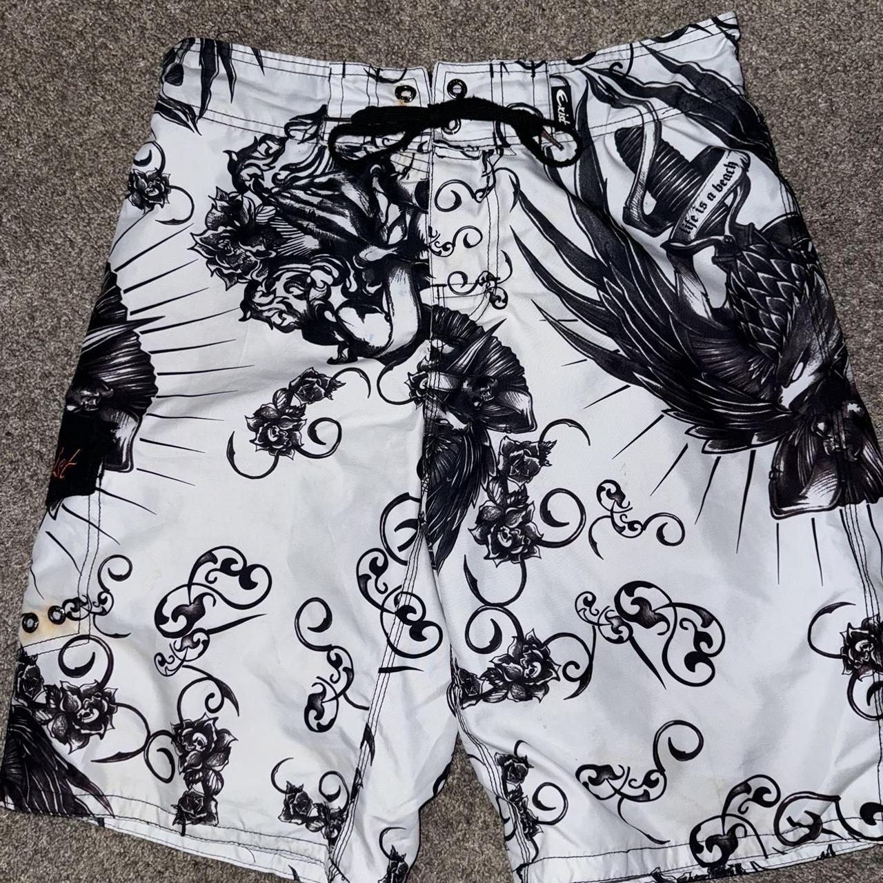 Y2K Exist Swim Shorts size XL #y2k #grunge... - Depop