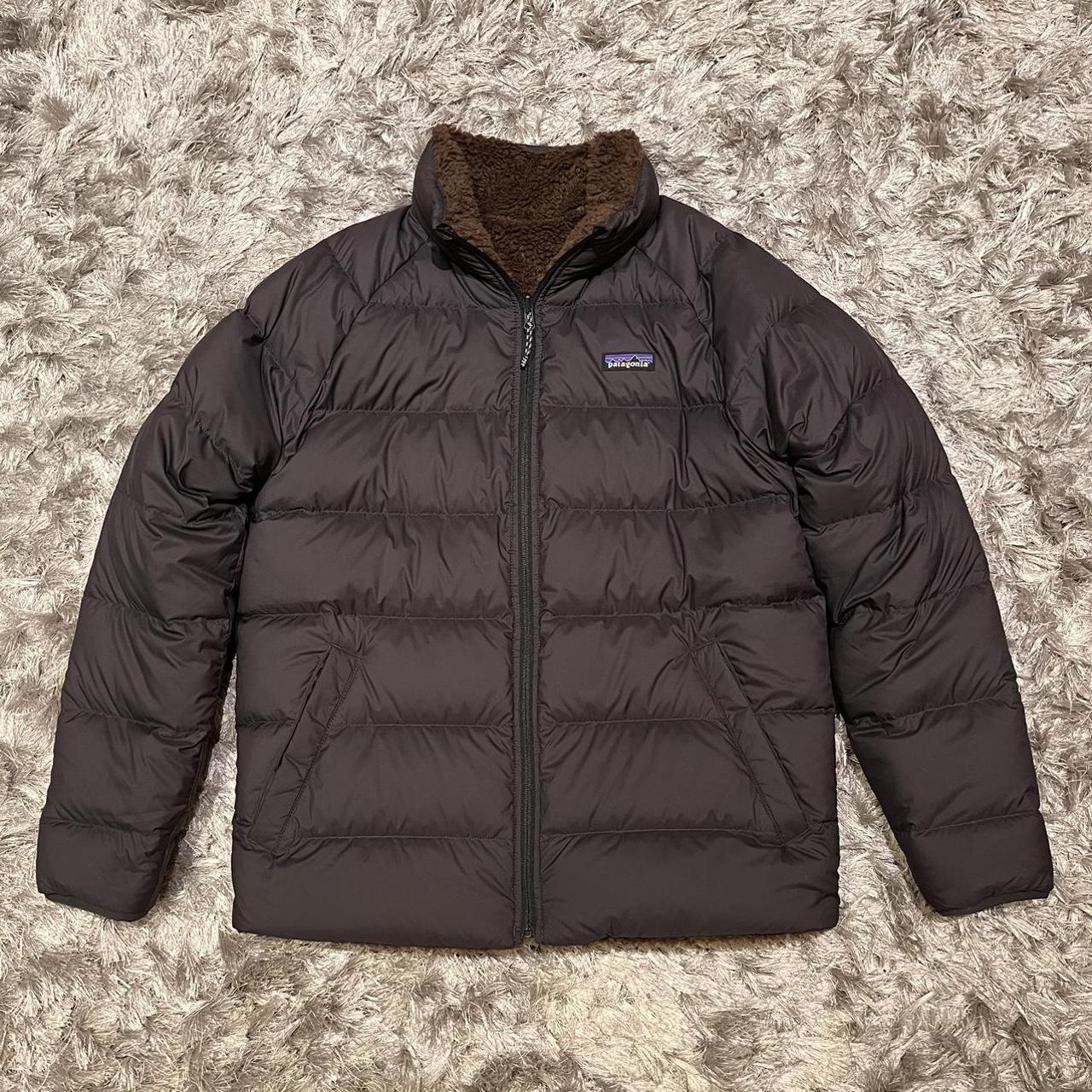 Patagonia Men's Black and Brown Jacket | Depop