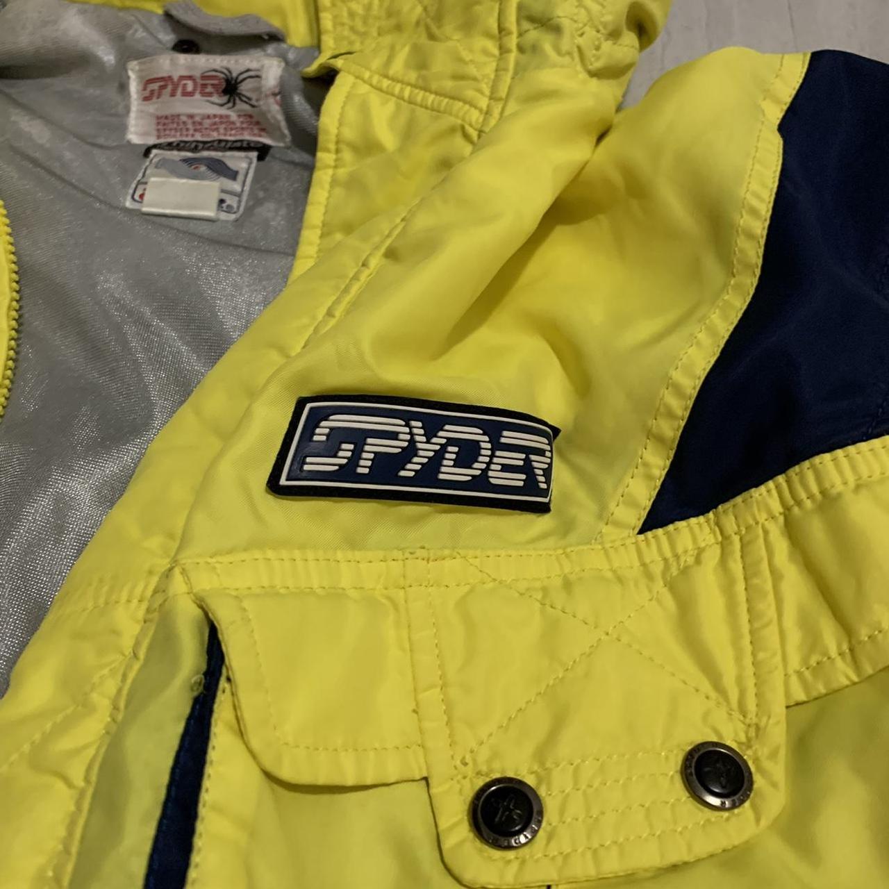 -Authentic vintage yellow Spyder Thinsulate jacket... - Depop