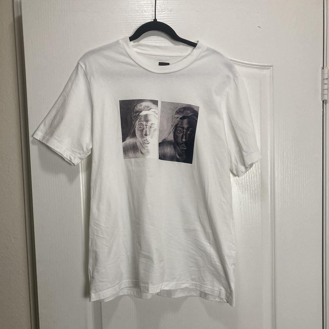 OAMC S.O.S Tupac White Cotton Jersey Tshirt size S,... - Depop