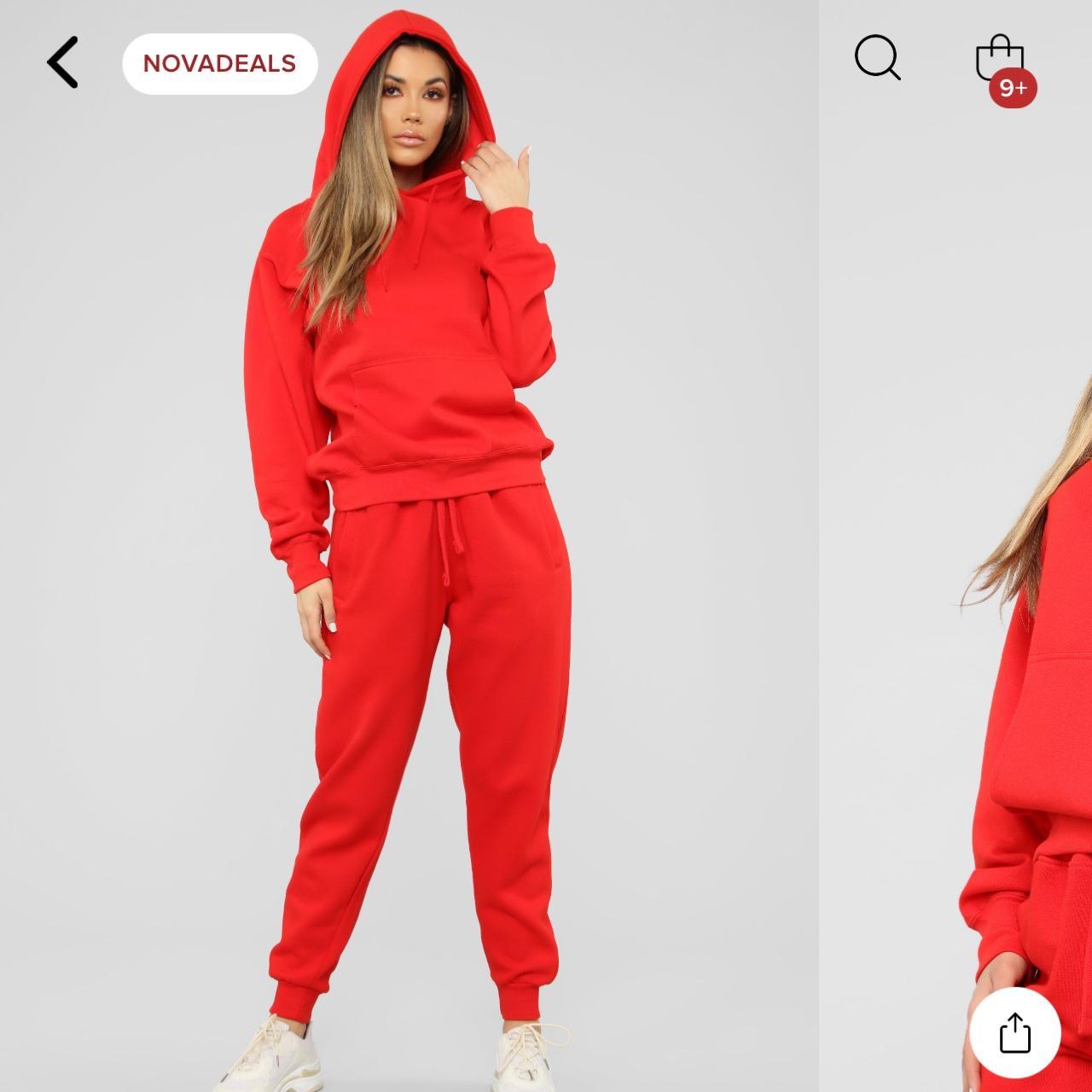 Fashion nova red hoodie hotsell