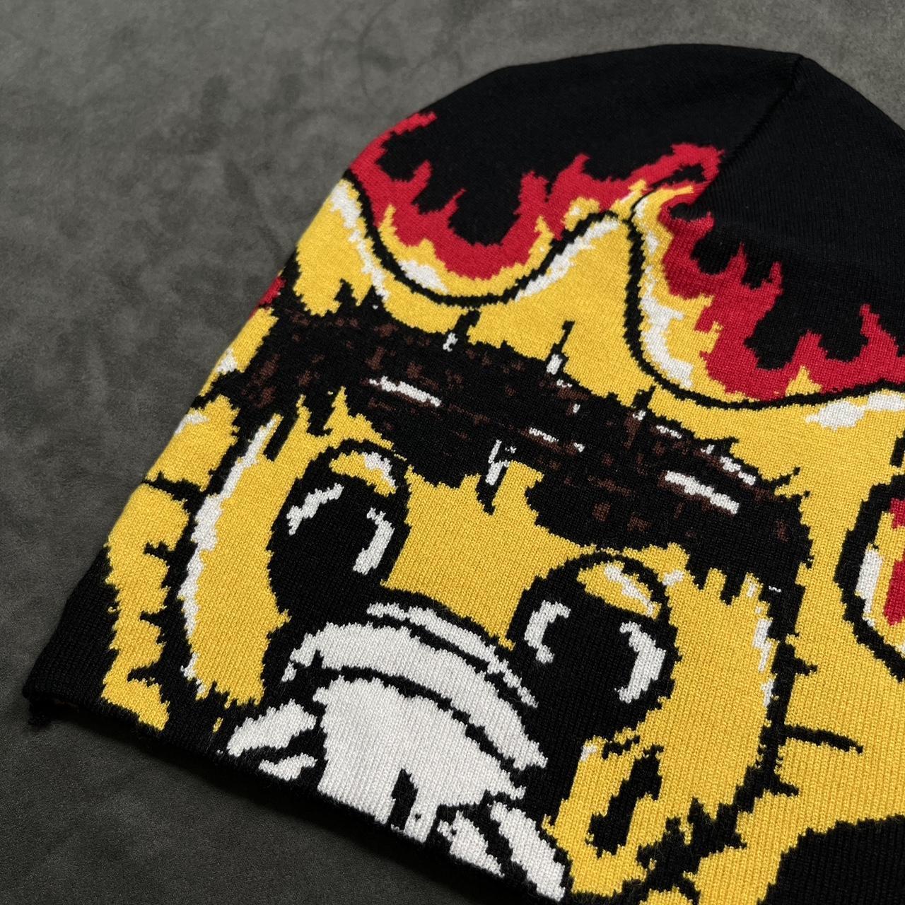 Rare Chief Keef Glo Gang Flames No Cuff Beanie Hat | Depop