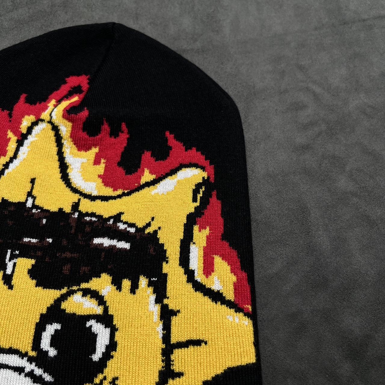 Rare Chief Keef Glo Gang Flames No Cuff Beanie Hat | Depop