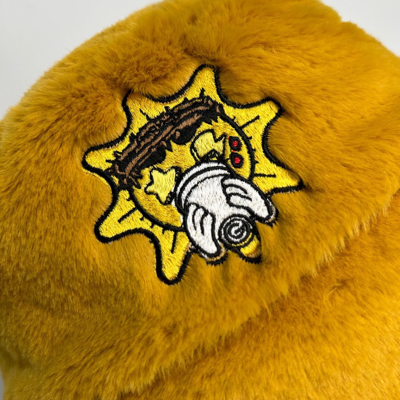 Deadstock Glo Gang Furry Glo Sun Yellow Bucket Hat | Depop