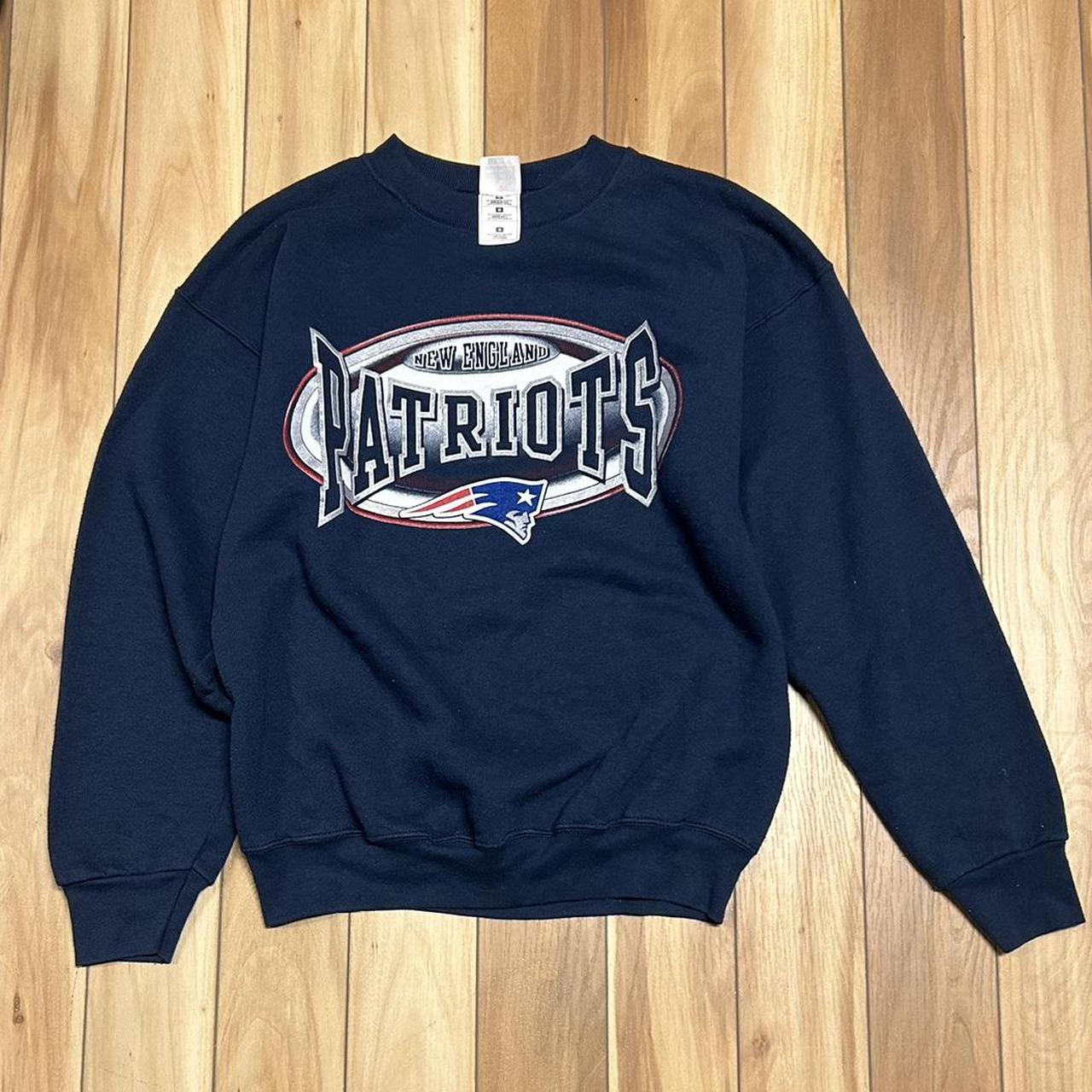 Vintage 90's oversized New England Patriots crewneck - Depop