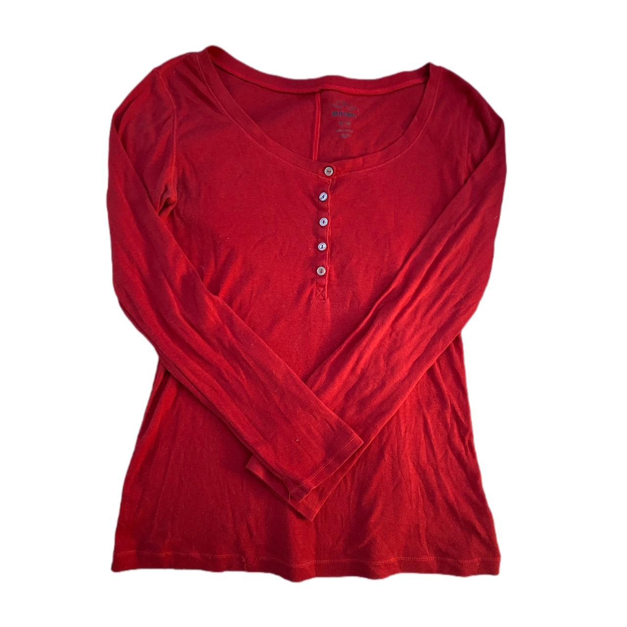 Old Navy Women's Red Shirt Depop