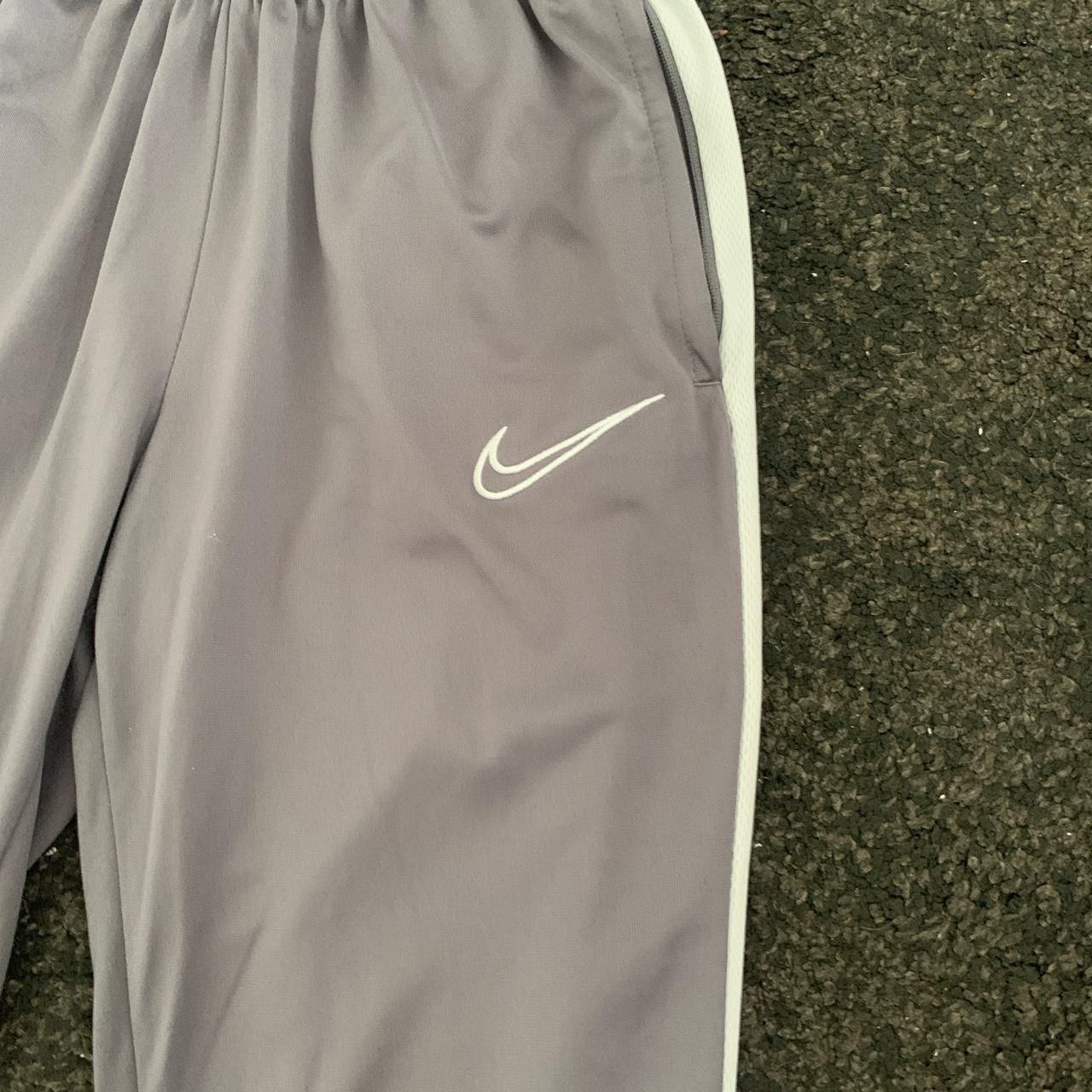 Men’s Nike dri fit grey and white academy joggers.... Depop