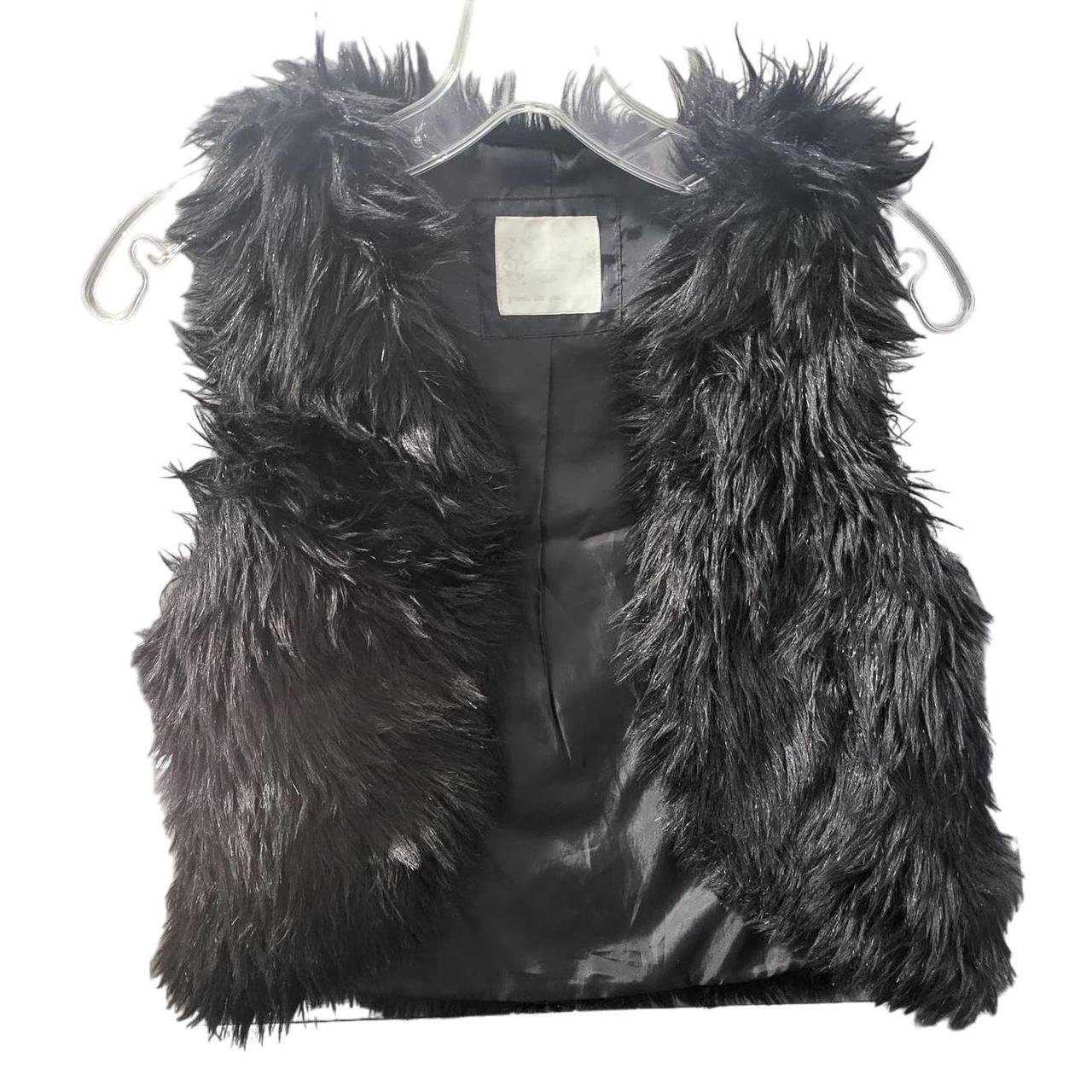 Justice faux fur vest hotsell